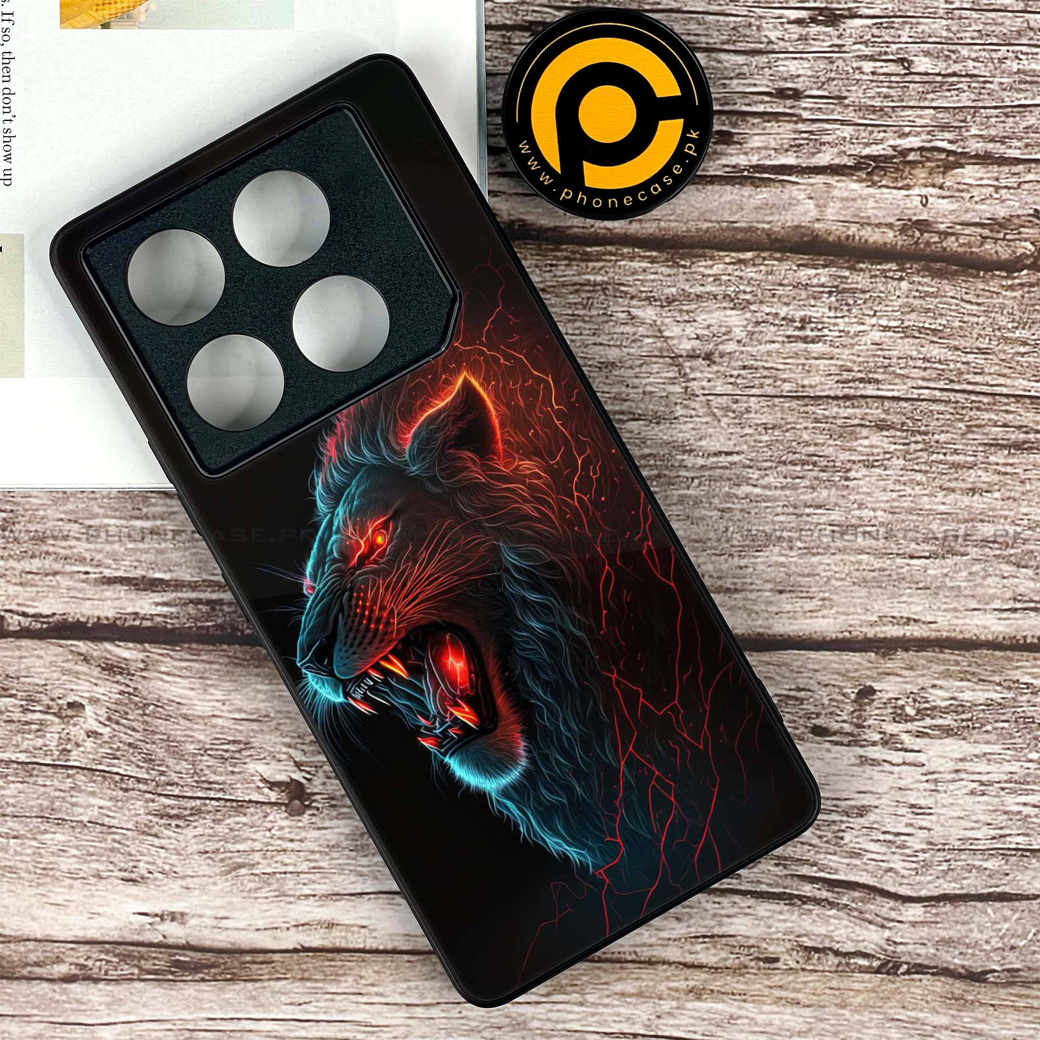 Infinix GT 20 Pro - Tiger 2.0 Series - Premium Printed Glass soft Bumper shock Proof Case