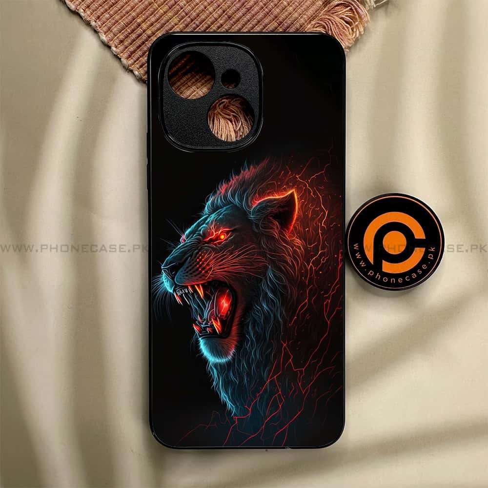 Tecno Spark 40C - Tiger 2.0 Series - Premium Metal Printed soft Bumper shock Proof Case