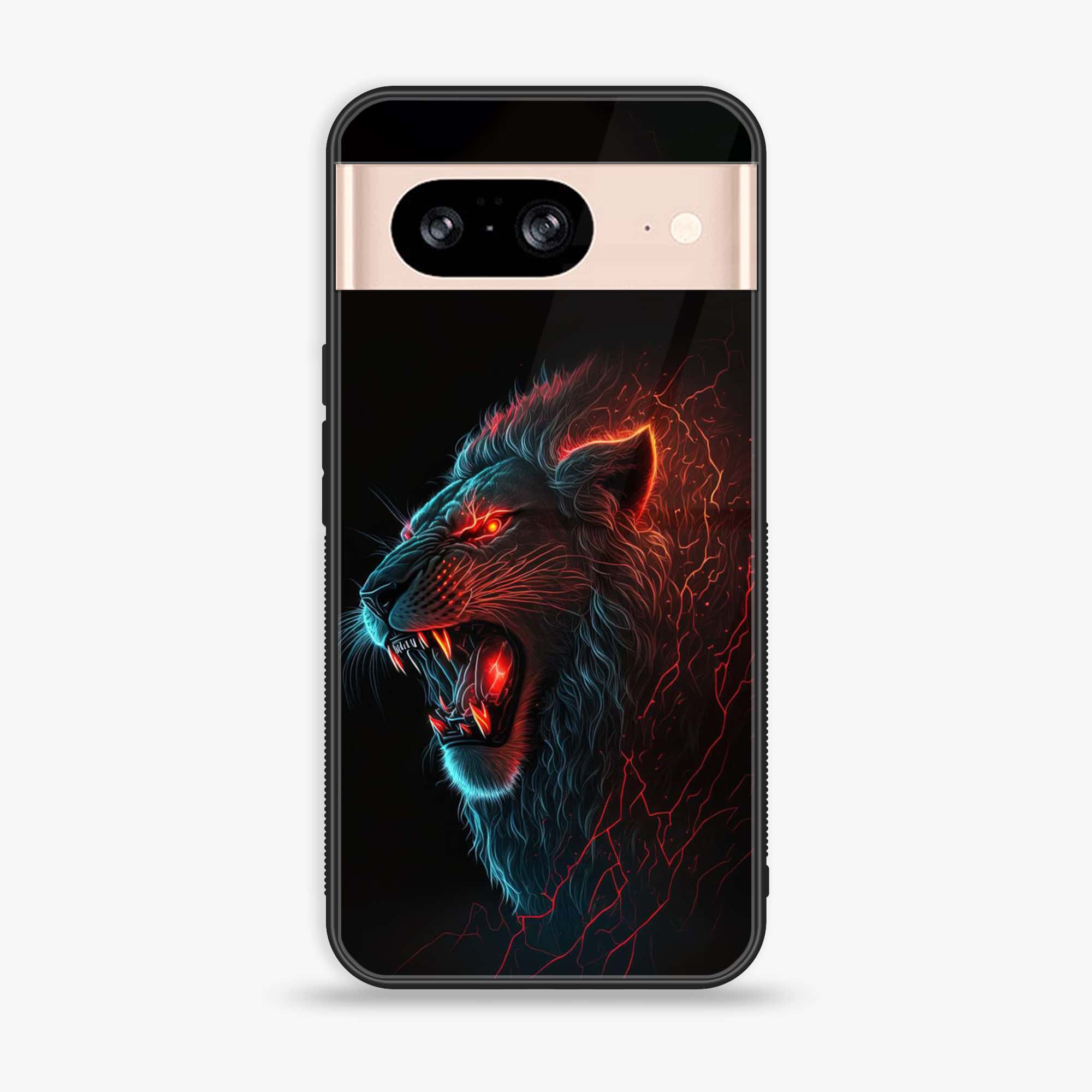Google Pixel 8 - Tiger 2.0 Series - Premium Metal Printed soft Bumper Shock Proof Case