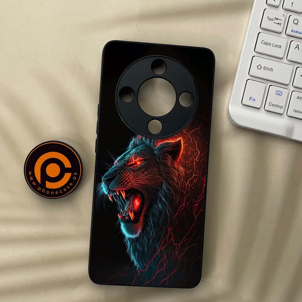 HONOR X9b 5G - Tiger 2.0 Series - Premium Metal  Printed soft Bumper shock Proof Case