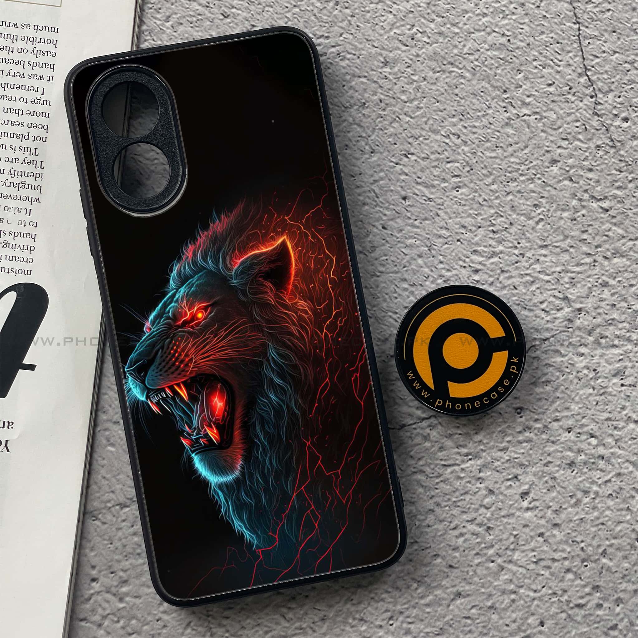 Oppo A18 4G - Tiger 2.0 Series - Premium Printed Glass soft Bumper shock Proof Case