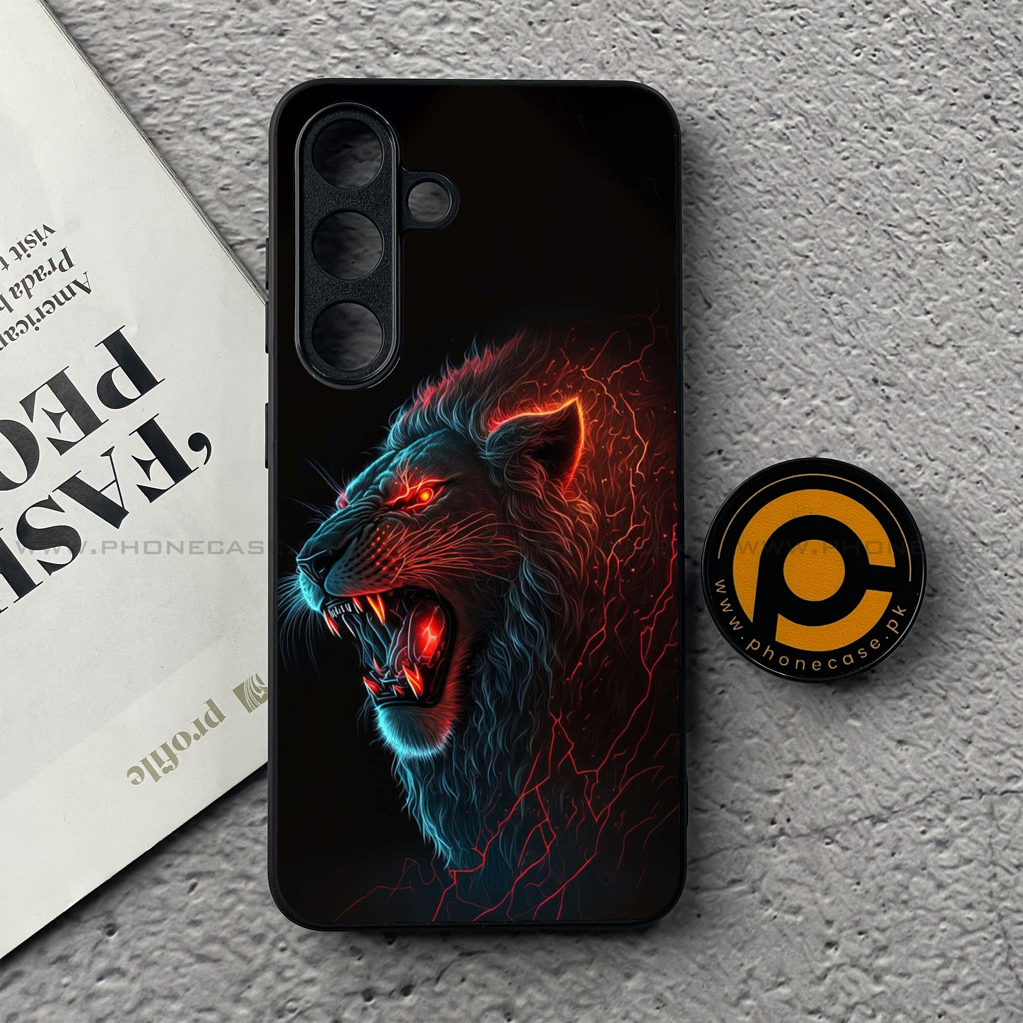 Samsung Galaxy S25 FE - Tiger 2.0 Series - Premium Metal Printed soft Bumper shock Proof Case