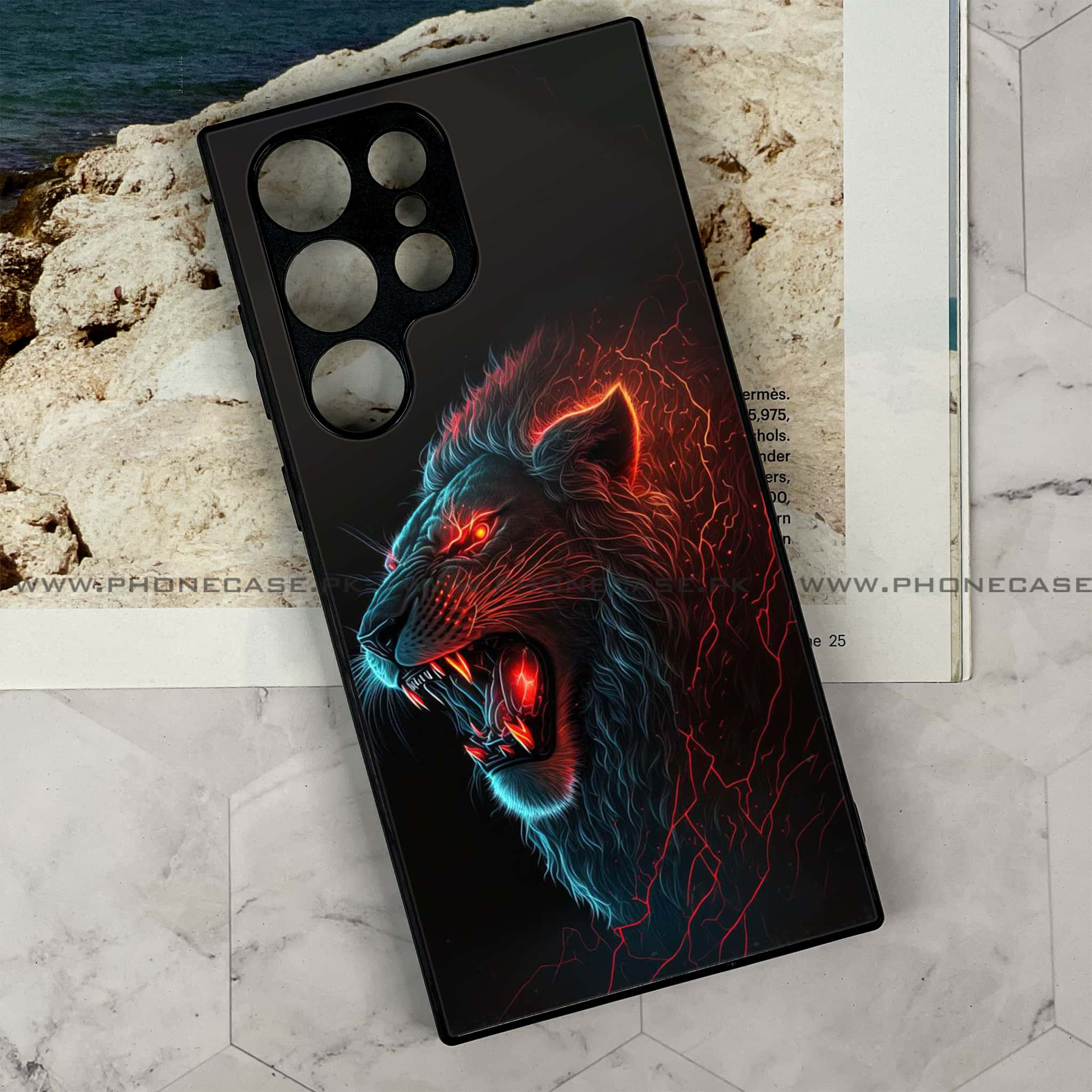 Samsung Galaxy S23 Ultra - Tiger 2.0 Series - Premium Metal Printed soft Bumper shock Proof Case