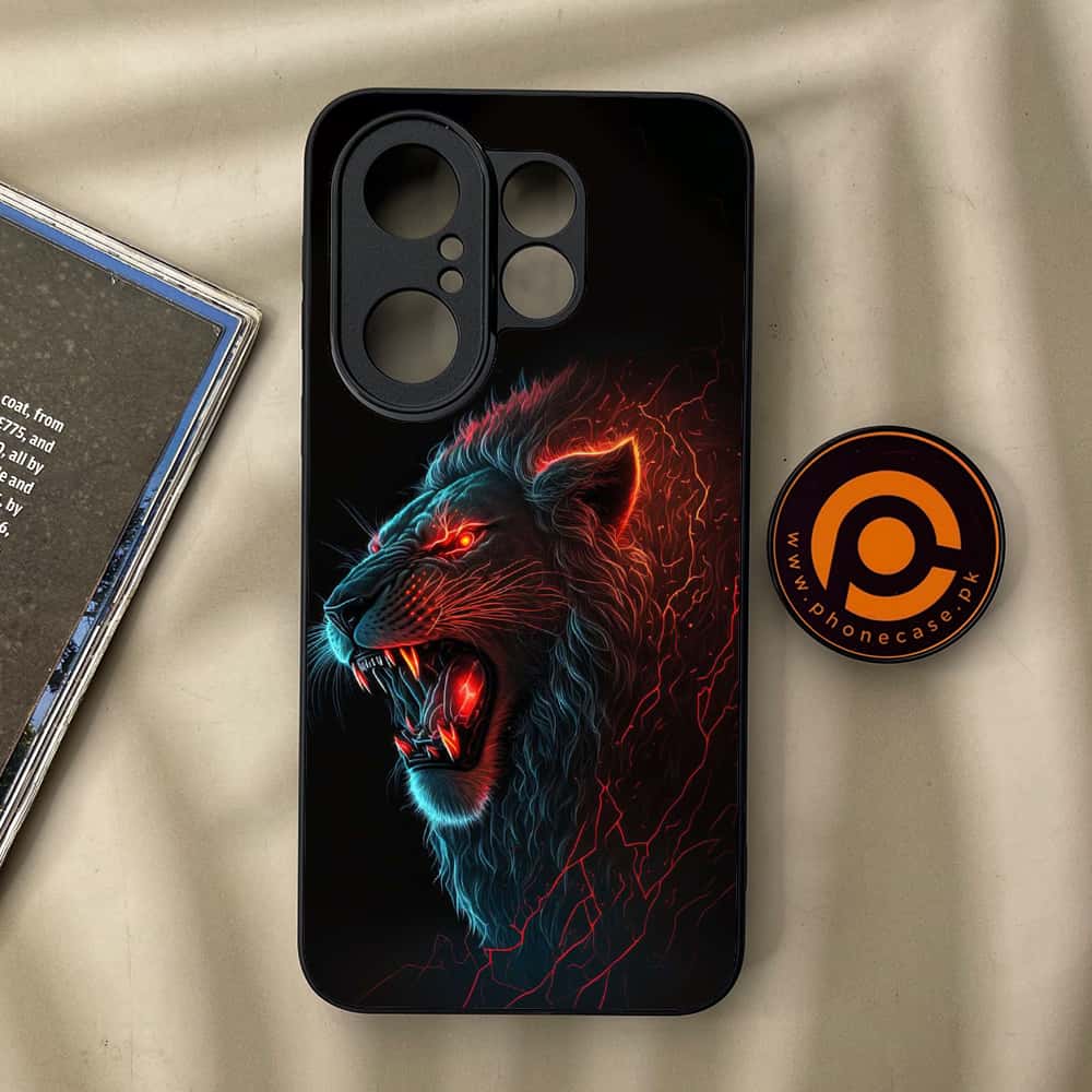 Vivo X200 FE - Tiger 2.0 Series - Premium Metal Printed soft Bumper Shock Proof Case