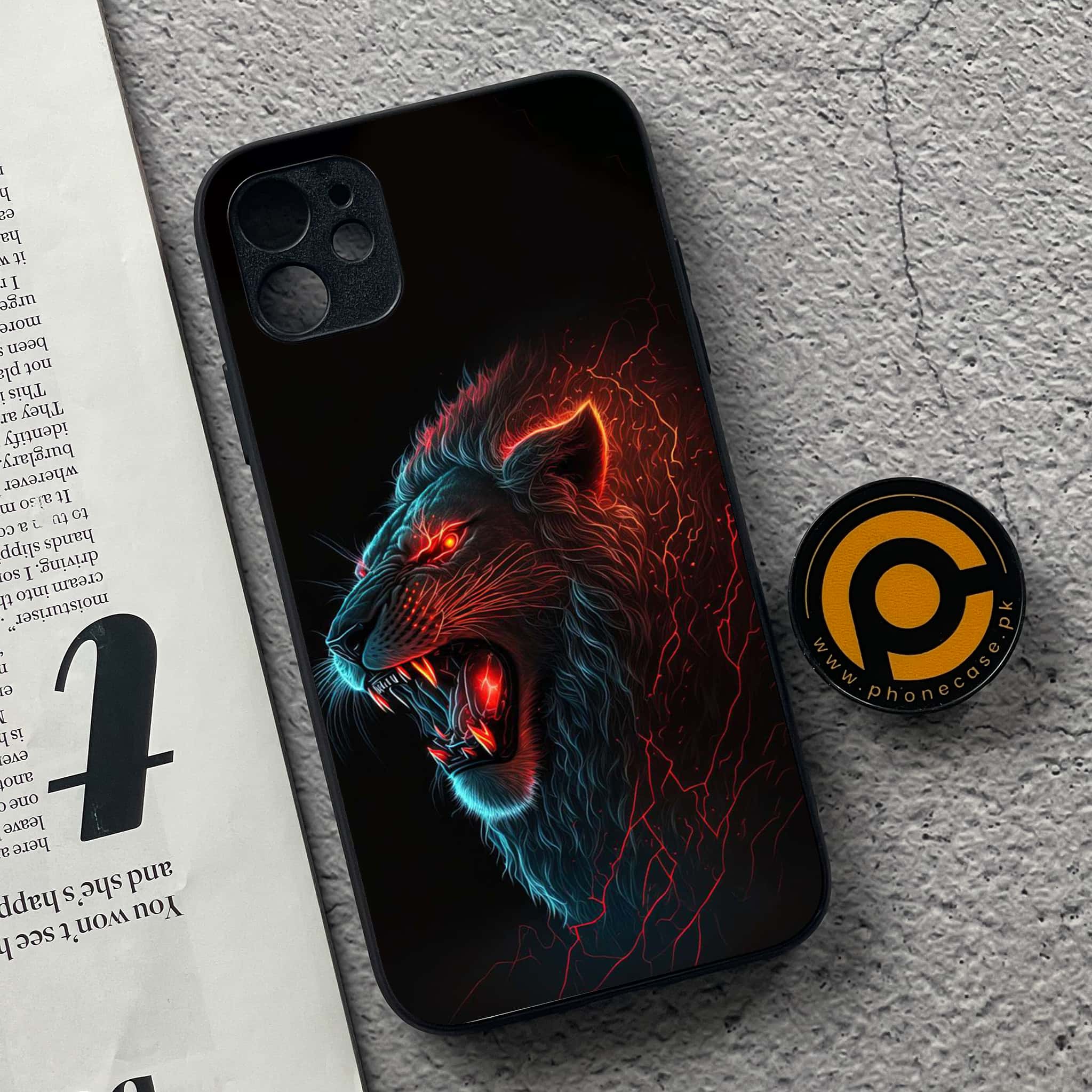 iPhone 11 Tiger Series 2.0 Premium Printed Glass soft Bumper shock Proof Case