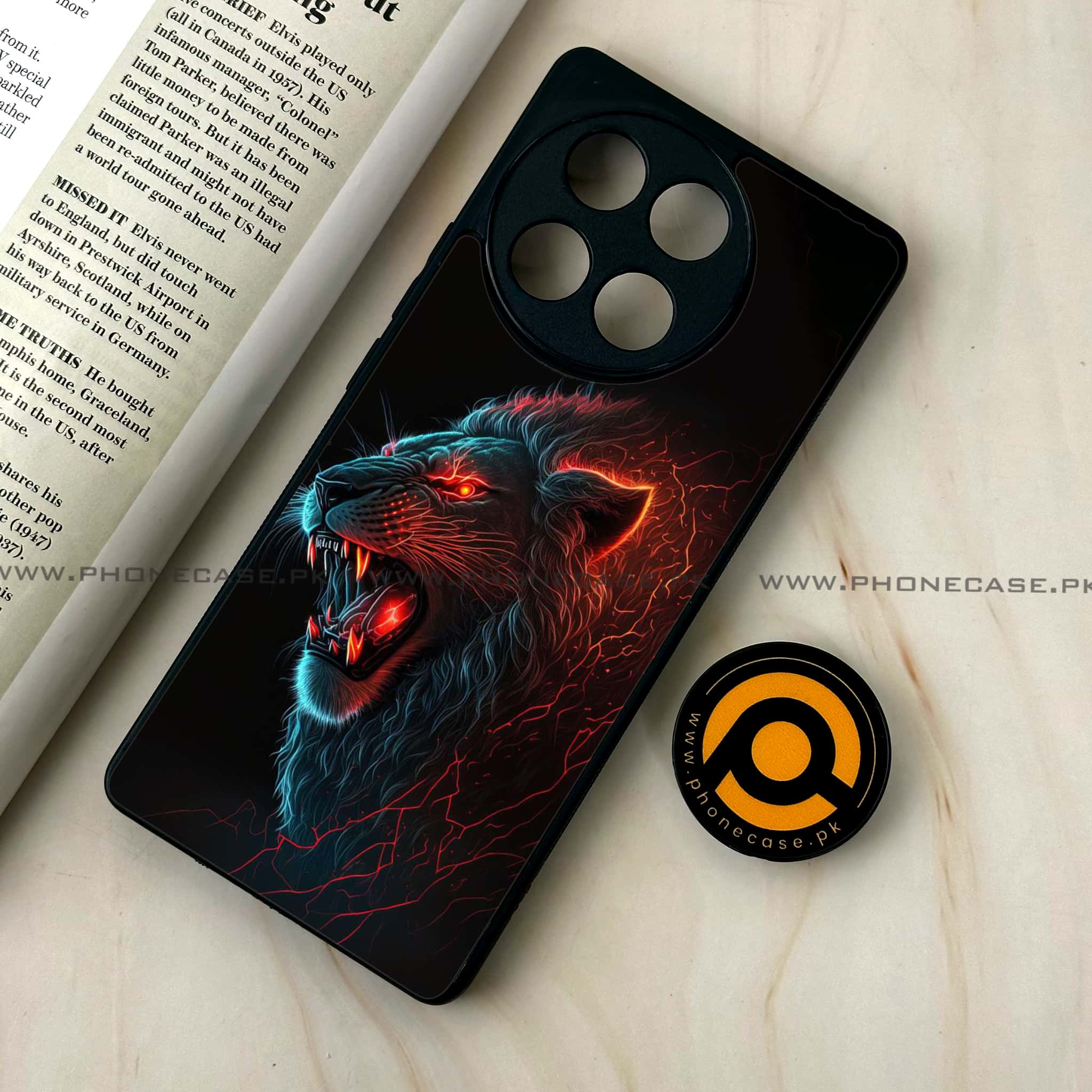 Tecno Camon 30s - Tiger 2.0 Series - Premium Metal Printed soft Bumper shock Proof Case