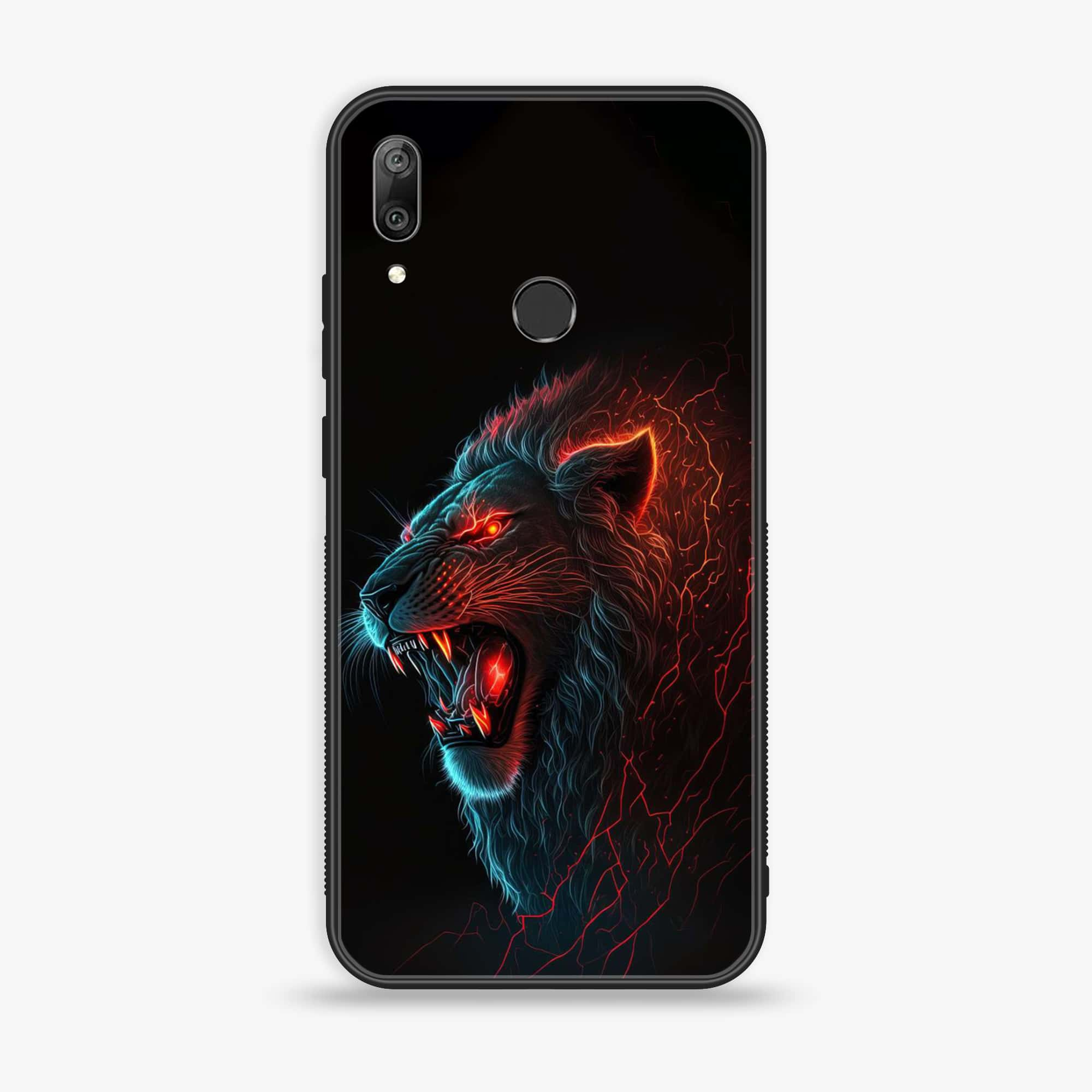 Huawei Y7 Prime (2019) - Tiger 2.0 Series - Premium Printed Glass soft Bumper shock Proof Case