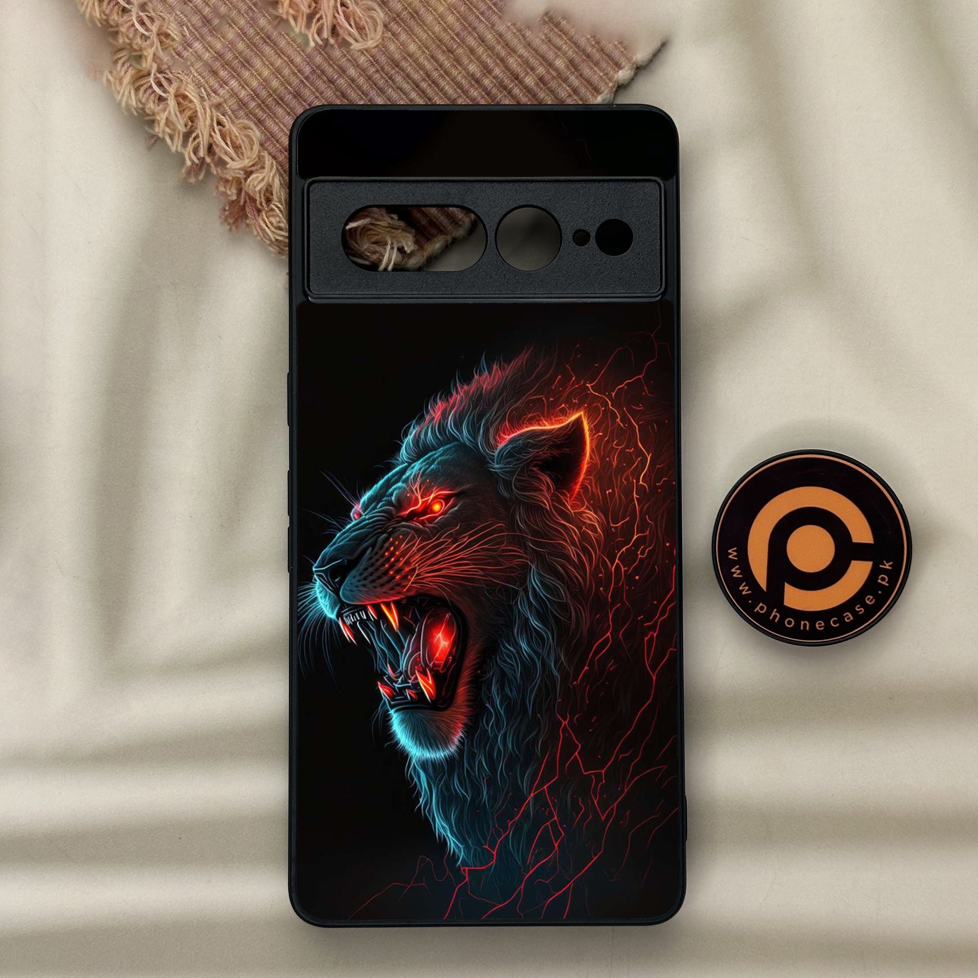 Google Pixel 7 Pro - Tiger Series 2.0 - Premium Metal Printed soft Bumper Shock Proof Case