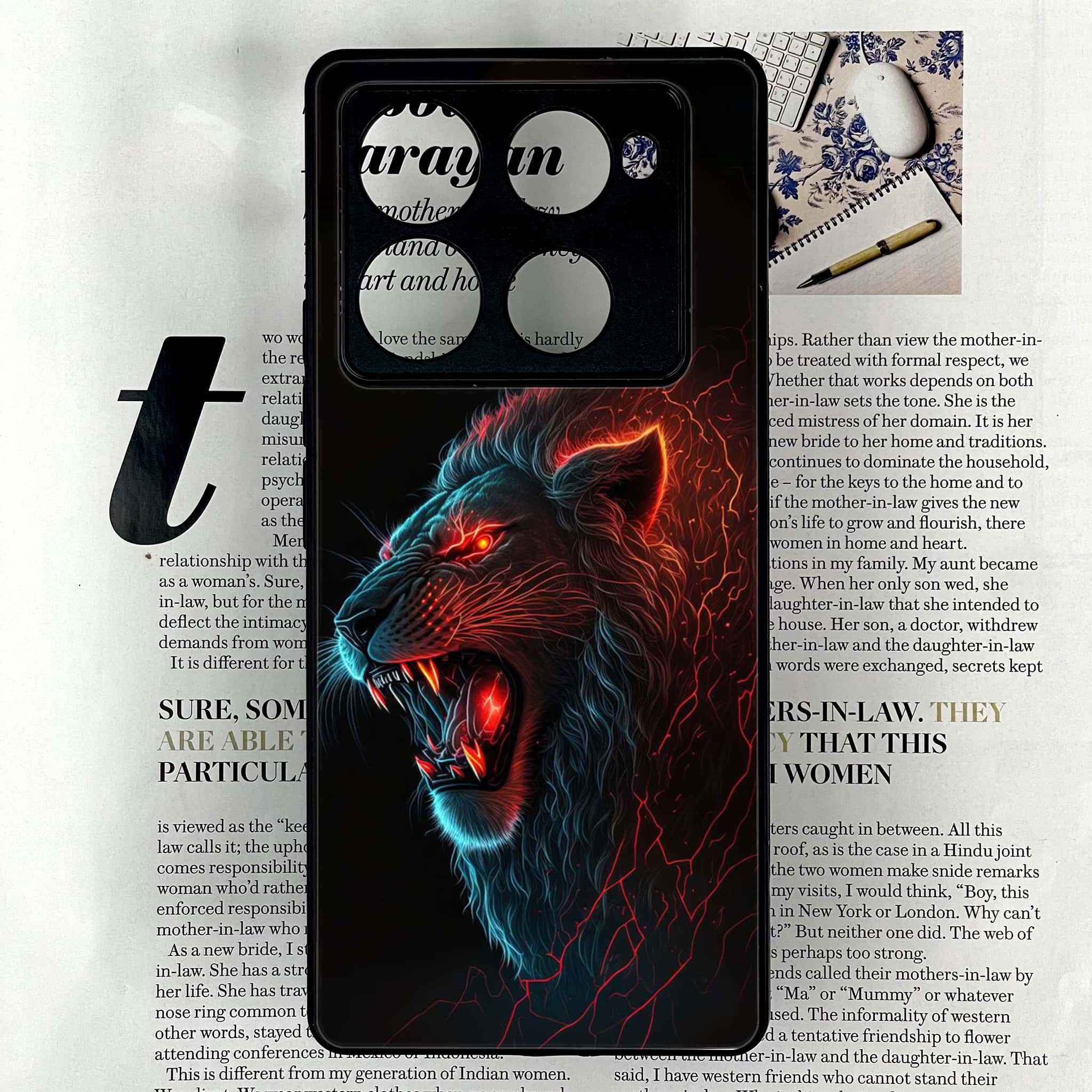 Infinix Note 40 Pro Plus - Tiger 2.0 Series - Premium Metal Printed soft Bumper shock Proof Case