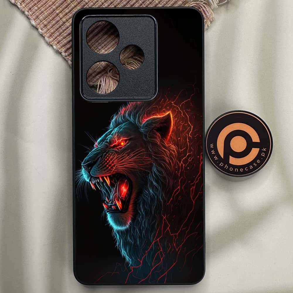 Realme GT 7 - Tiger 2.0 Series - Premium Metal Printed soft Bumper shock Proof Case