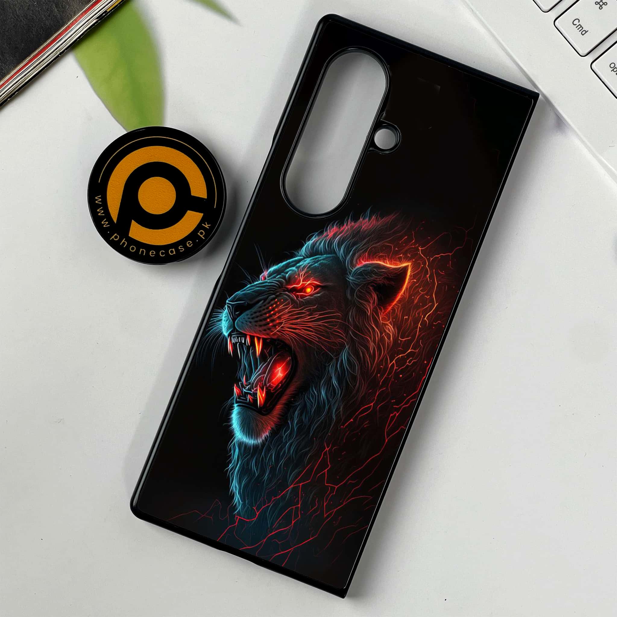 Samsung Galaxy Z Fold 7 - Tiger 2.0 Series - Premium Metal Printed soft Bumper shock Proof Case