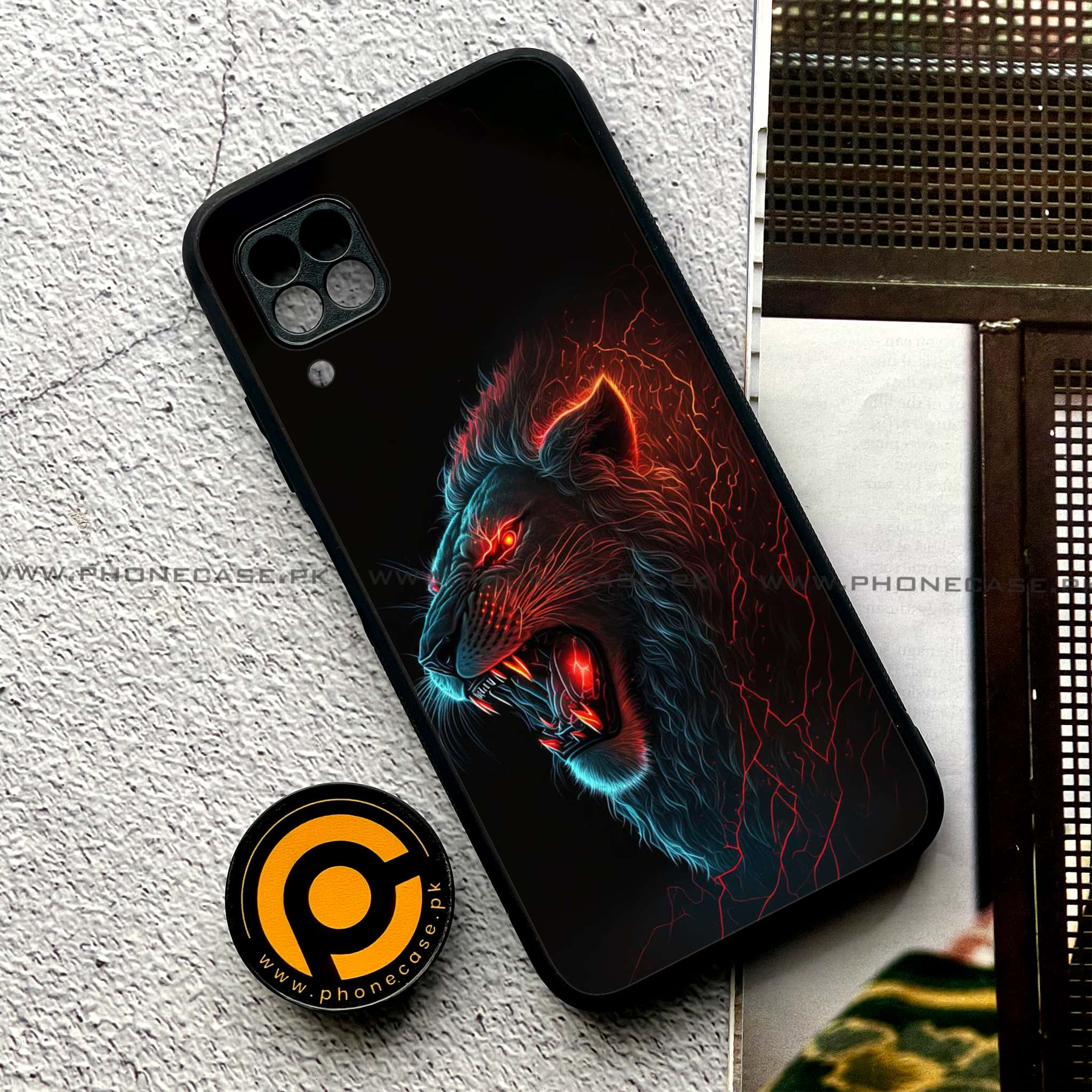 Huawei P40 Lite - Tiger 2.0 Series - Premium Printed Glass soft Bumper shock Proof Case