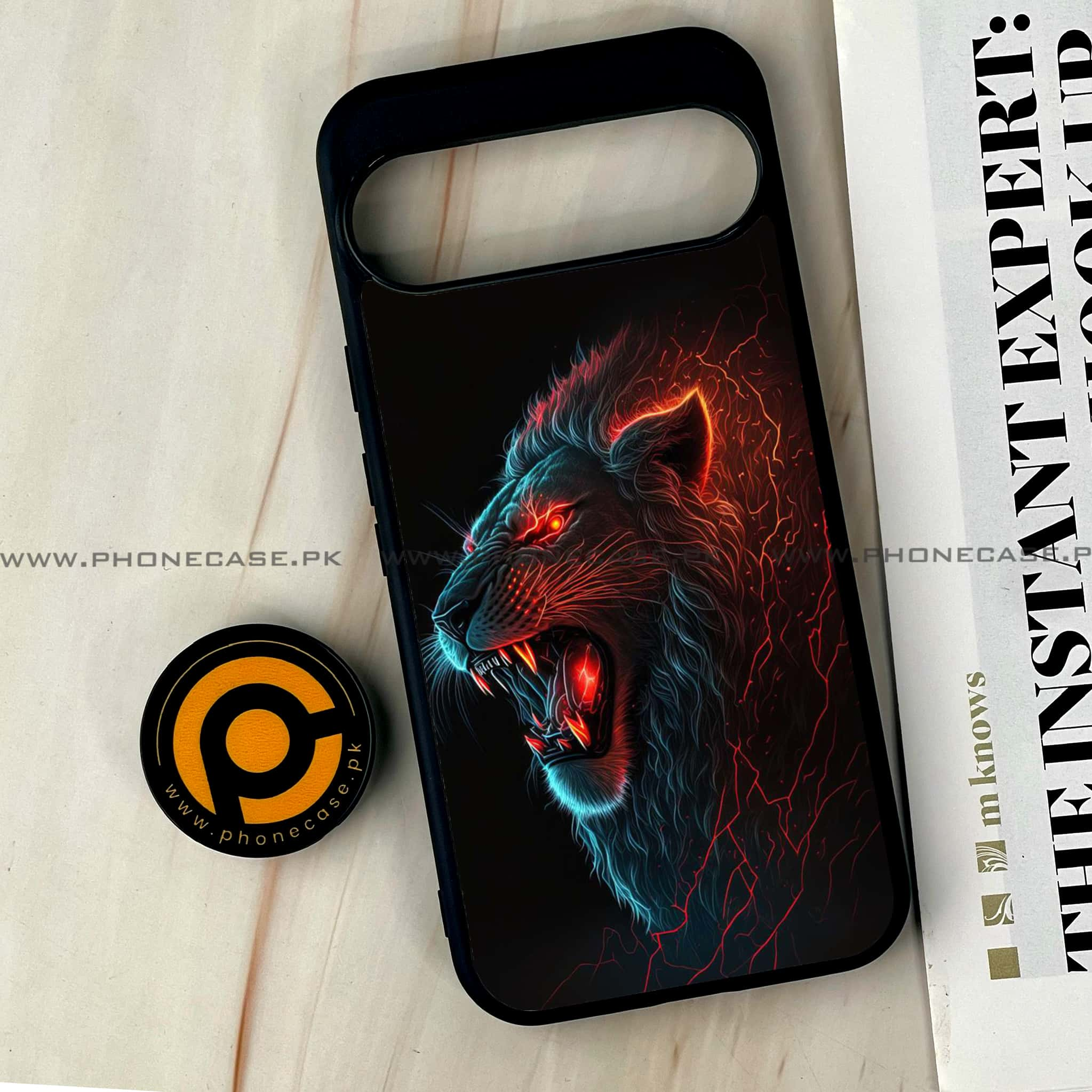 Google Pixel 9 Pro XL - Tiger 2.0 Series - Premium Printed Glass soft Bumper shock Proof Case