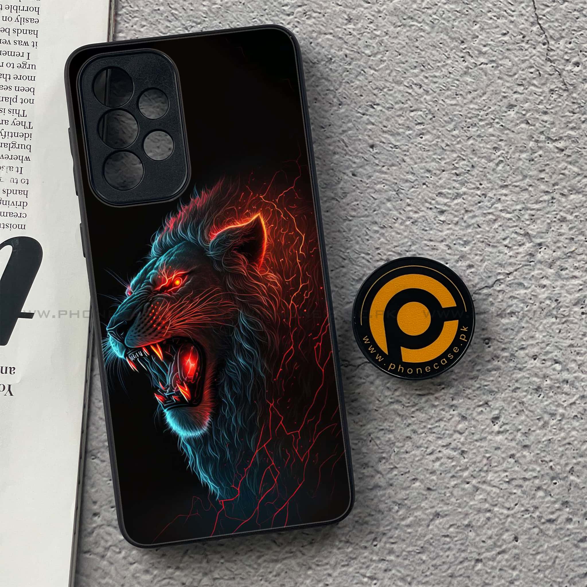 Samsung Galaxy A33- Tiger 2.0 Series - Premium Printed Glass soft Bumper shock Proof Case