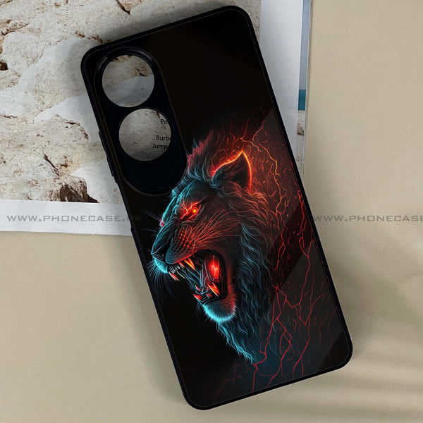 Oppo A60 - Tiger 2.0 Design 6 - Premium Printed Metal soft Bumper shock Proof Case CS-18463 CS-22109