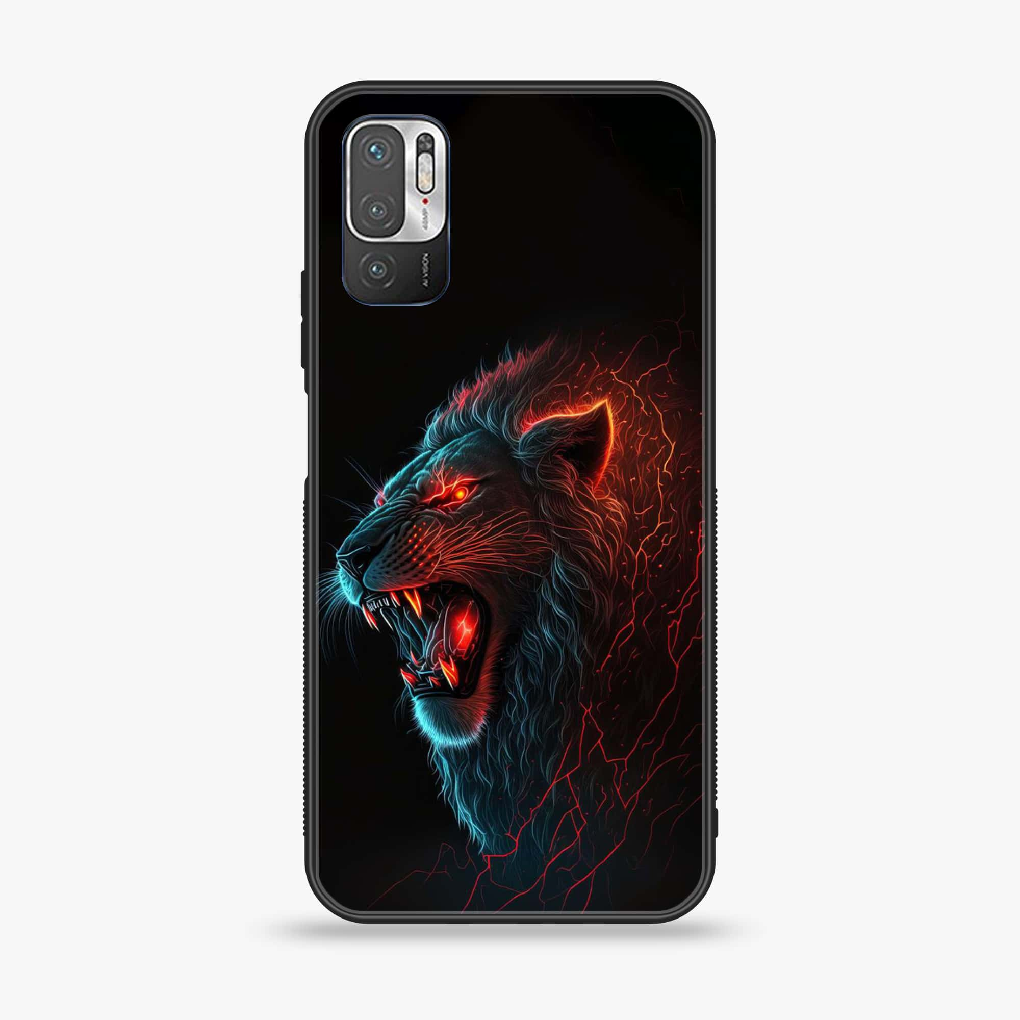 Xiaomi Redmi Note 10 5G - Tiger 2.0 Series - Premium Printed Glass soft Bumper shock Proof Case