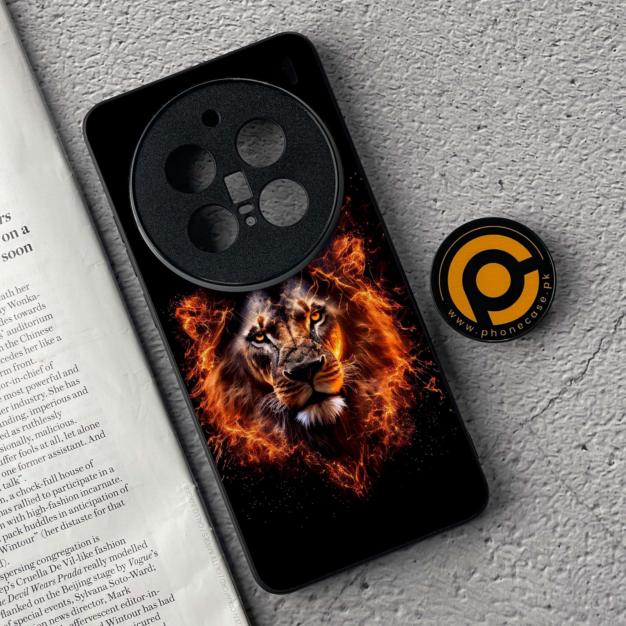 Vivo X200 Pro - Tiger 2.0 Series - Premium Metal  Printed soft Bumper shock Proof Case