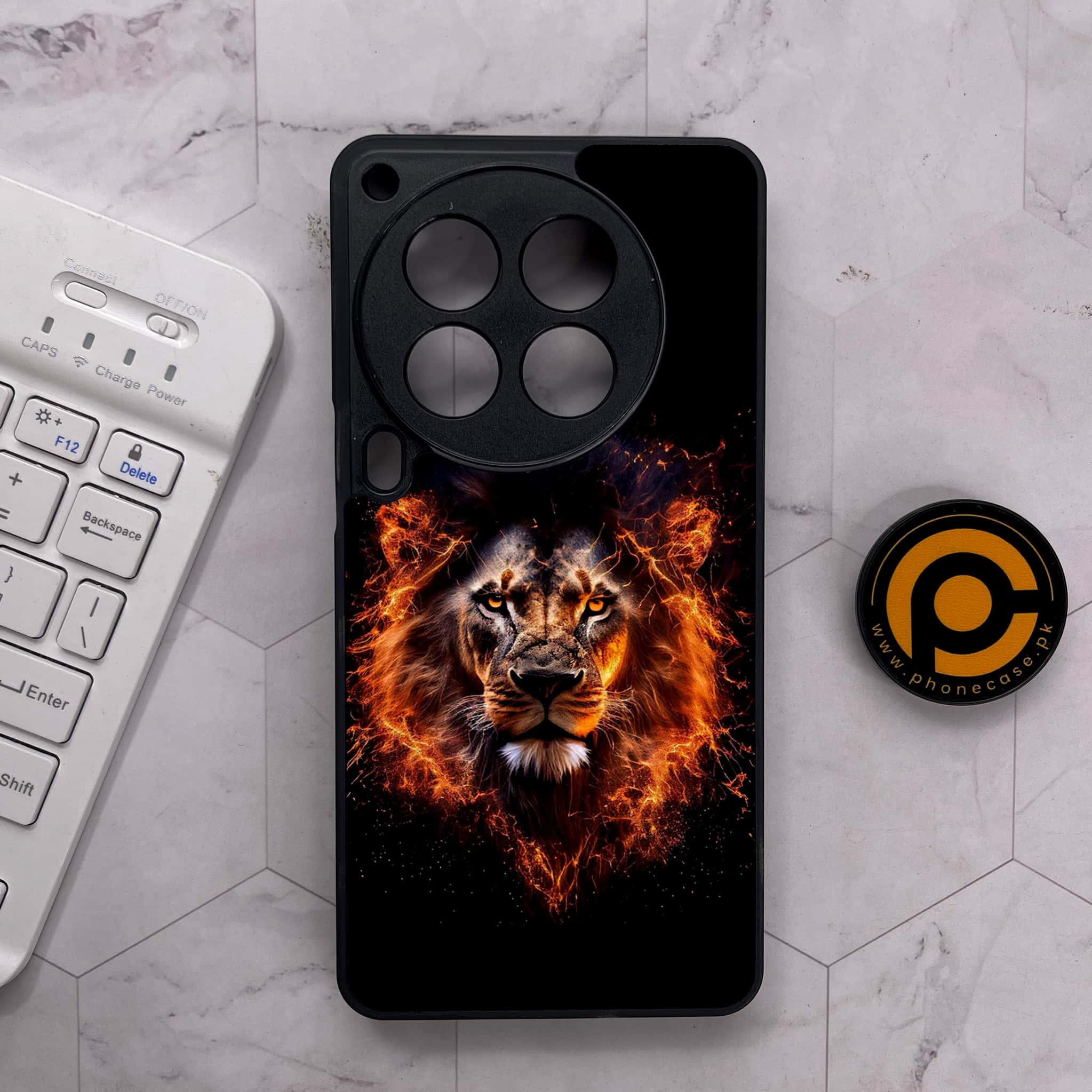 Tecno Camon 30 Premier - Tiger 2.0 Series - Premium Metal Printed soft Bumper shock Proof Case