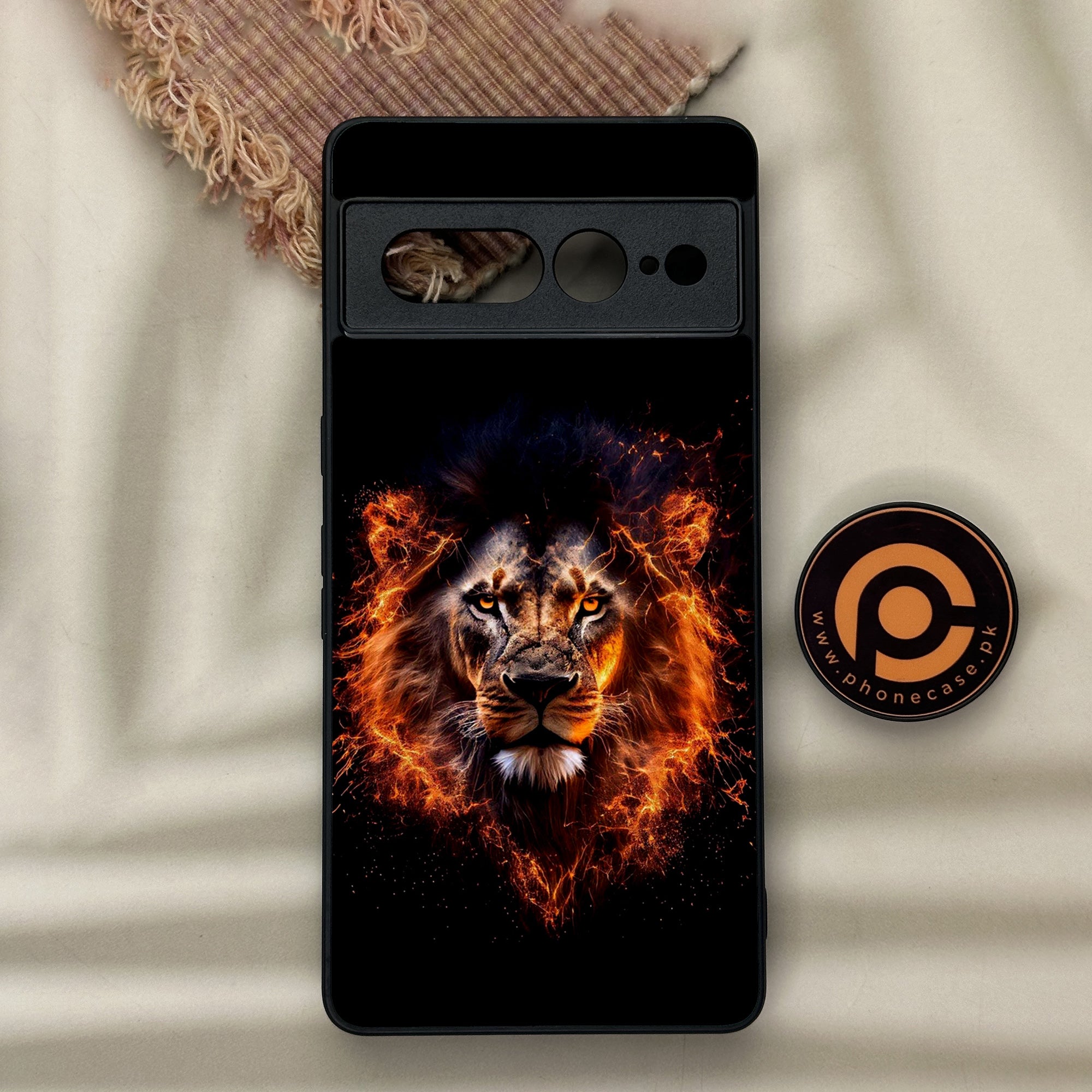 Google Pixel 7 Pro - Tiger Series 2.0 - Premium Metal Printed soft Bumper Shock Proof Case