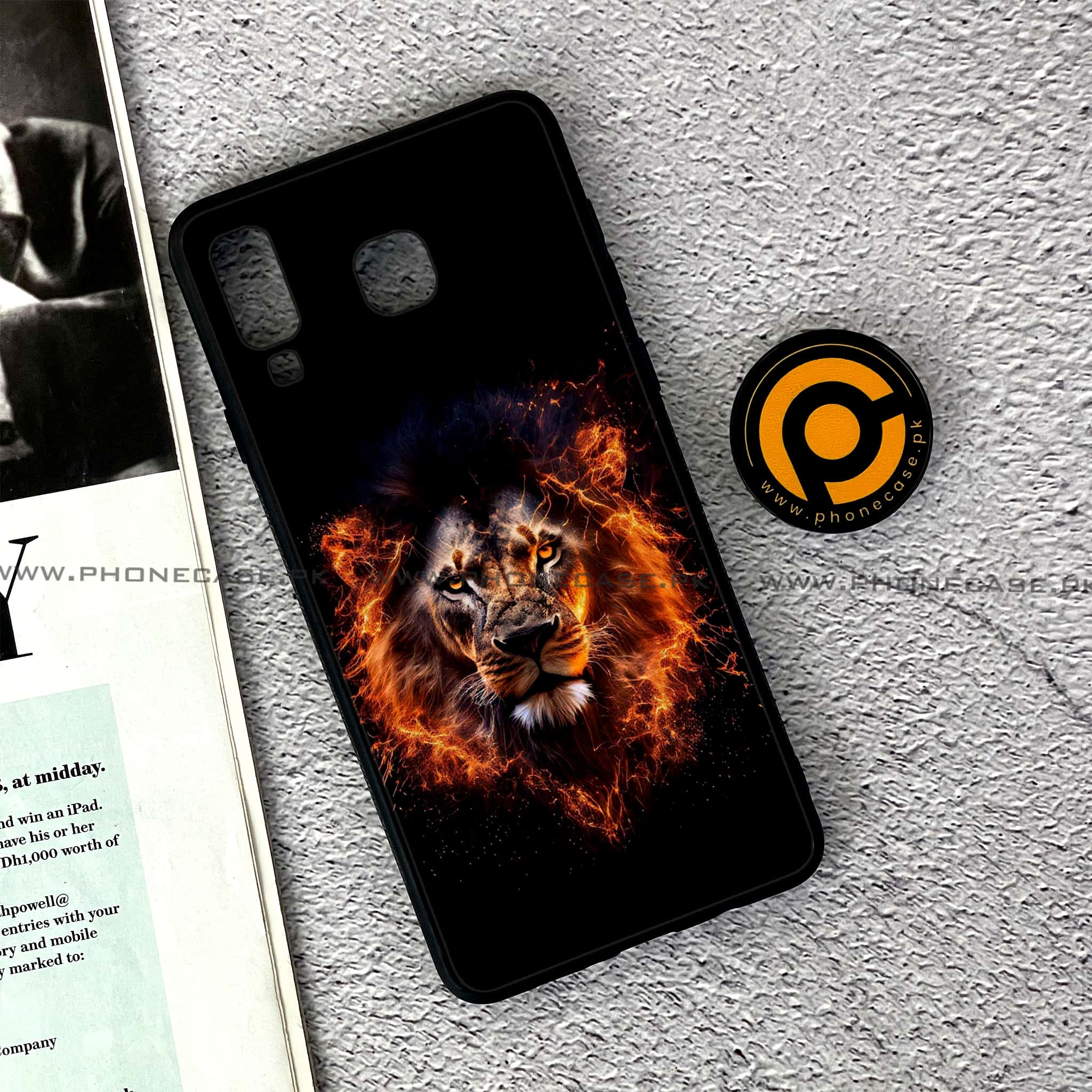 Samsung Galaxy A8 Star(A9 Star) - Tiger 2.0 Series - Premium Printed Glass soft Bumper shock Proof Case