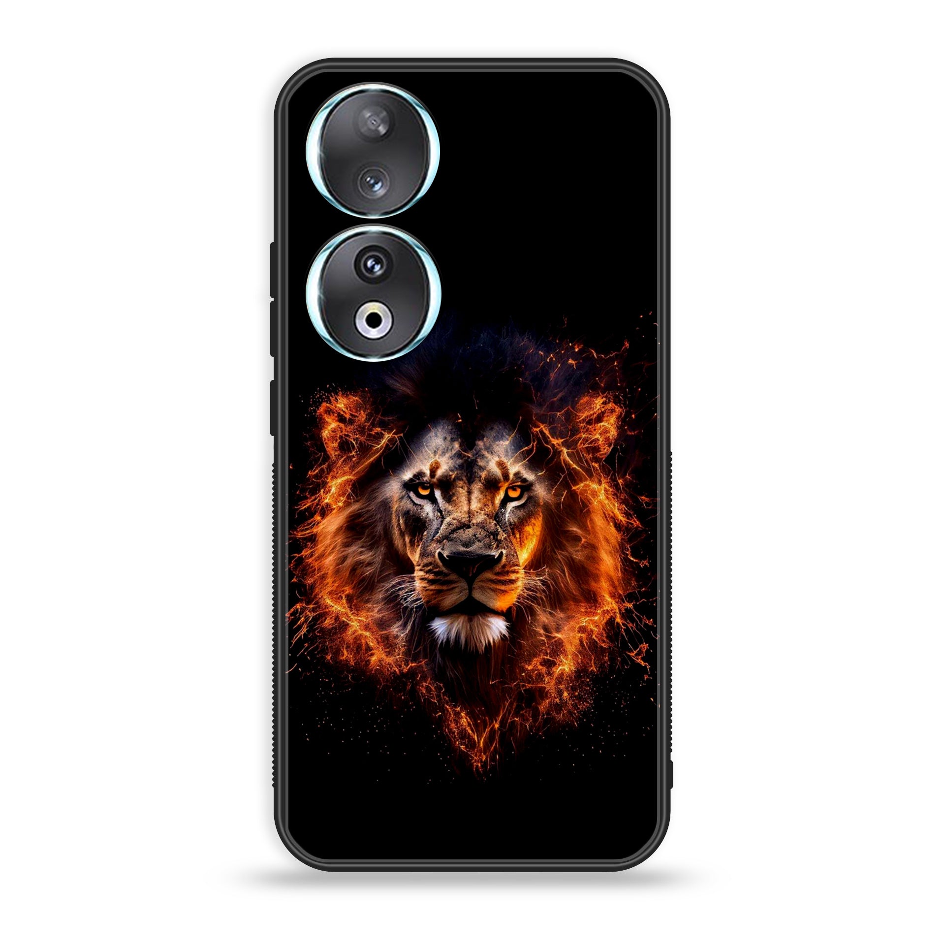 Huawei Honor 90 - Tiger 2.0 Series - Premium Printed Glass soft Bumper shock Proof Case