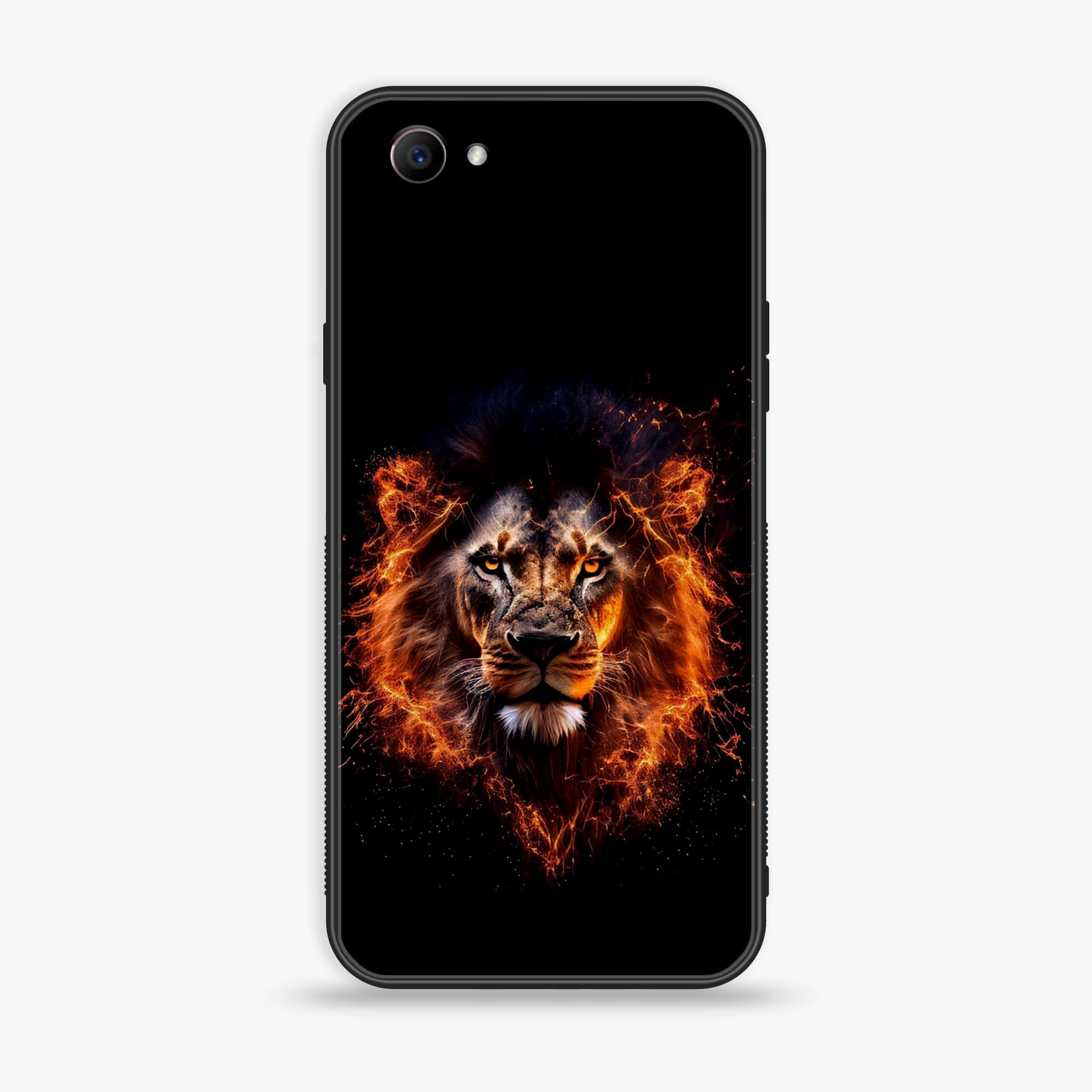 Oppo F7 Youth - Tiger 2.0 Series - Premium Printed Glass soft Bumper shock Proof Case