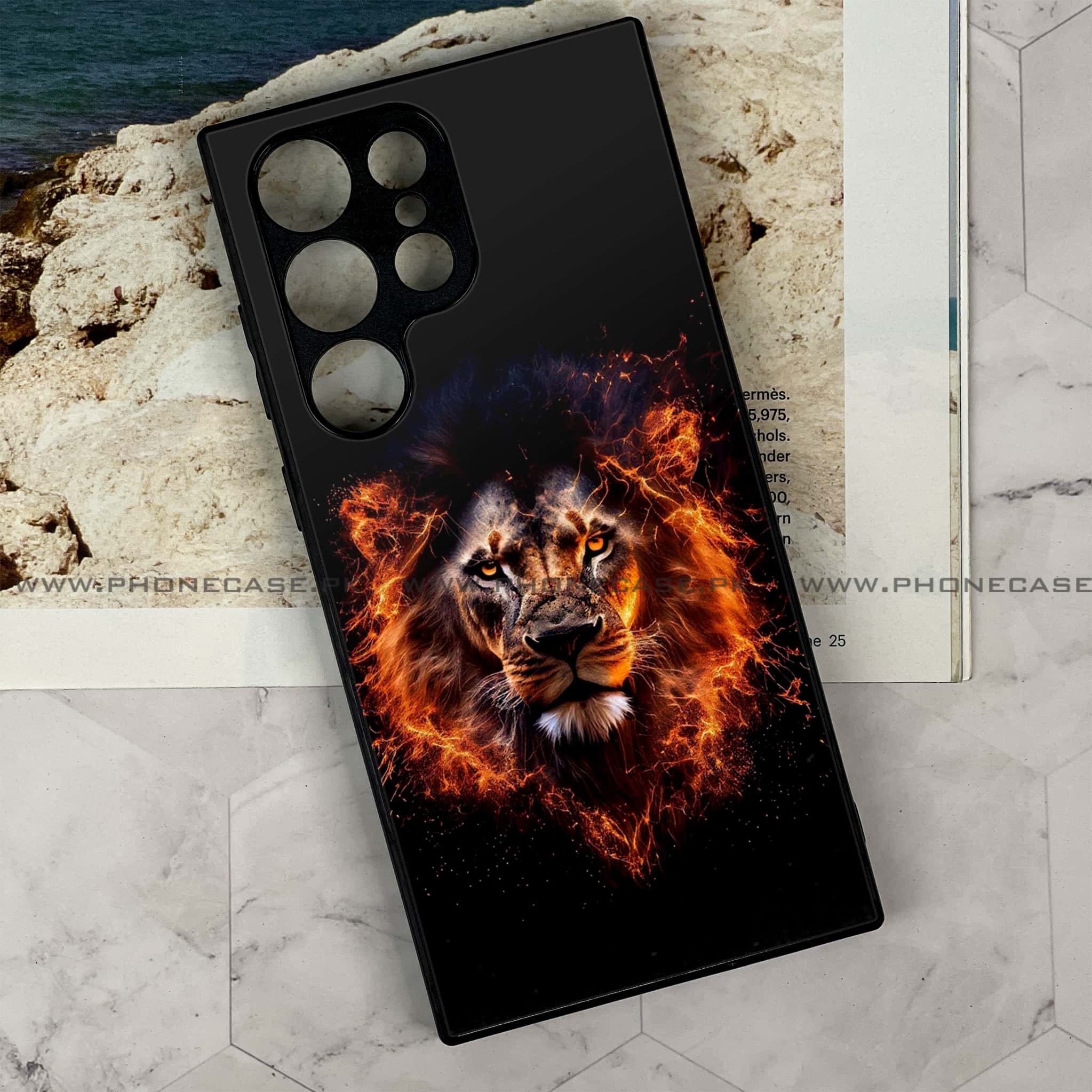 Samsung Galaxy S23 Ultra - Tiger 2.0 Series - Premium Metal Printed soft Bumper shock Proof Case