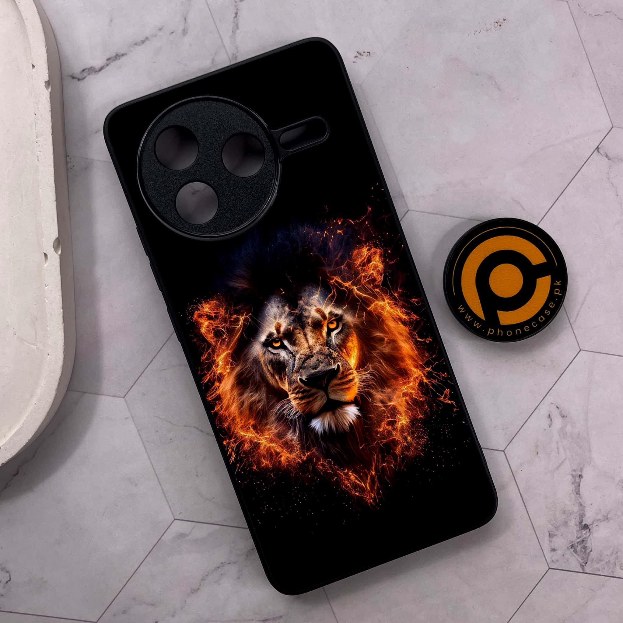 Xiaomi Poco F7 Pro 5G - Tiger 2.0 Series - Premium Metal Printed soft Bumper shock Proof Case