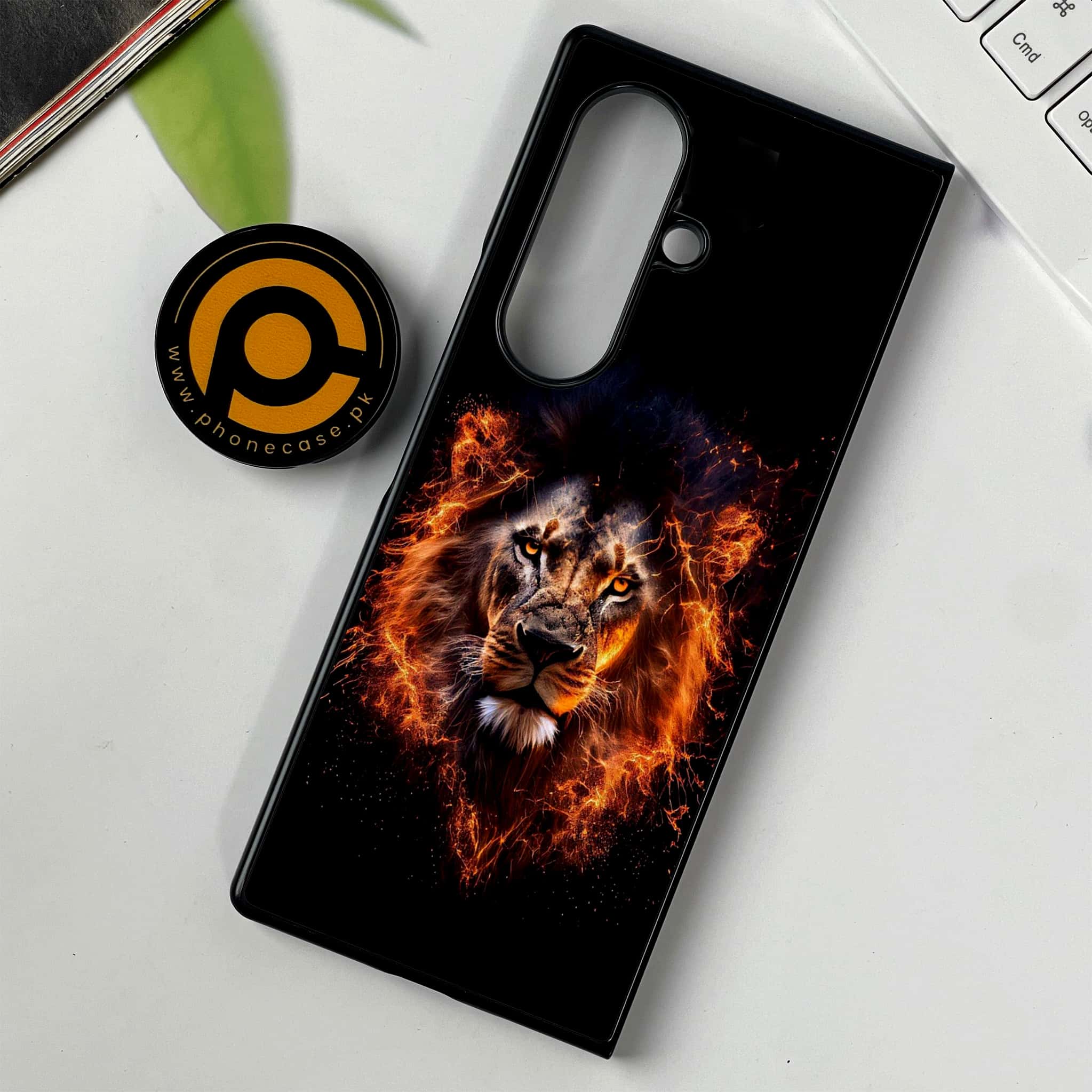 Samsung Galaxy Z Fold 7 - Tiger 2.0 Series - Premium Metal Printed soft Bumper shock Proof Case
