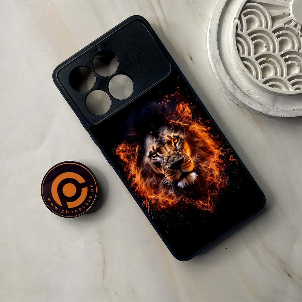 Xiaomi Poco F6 Pro - Tiger 2.0 Series - Premium Metal Printed soft Bumper shock Proof Case