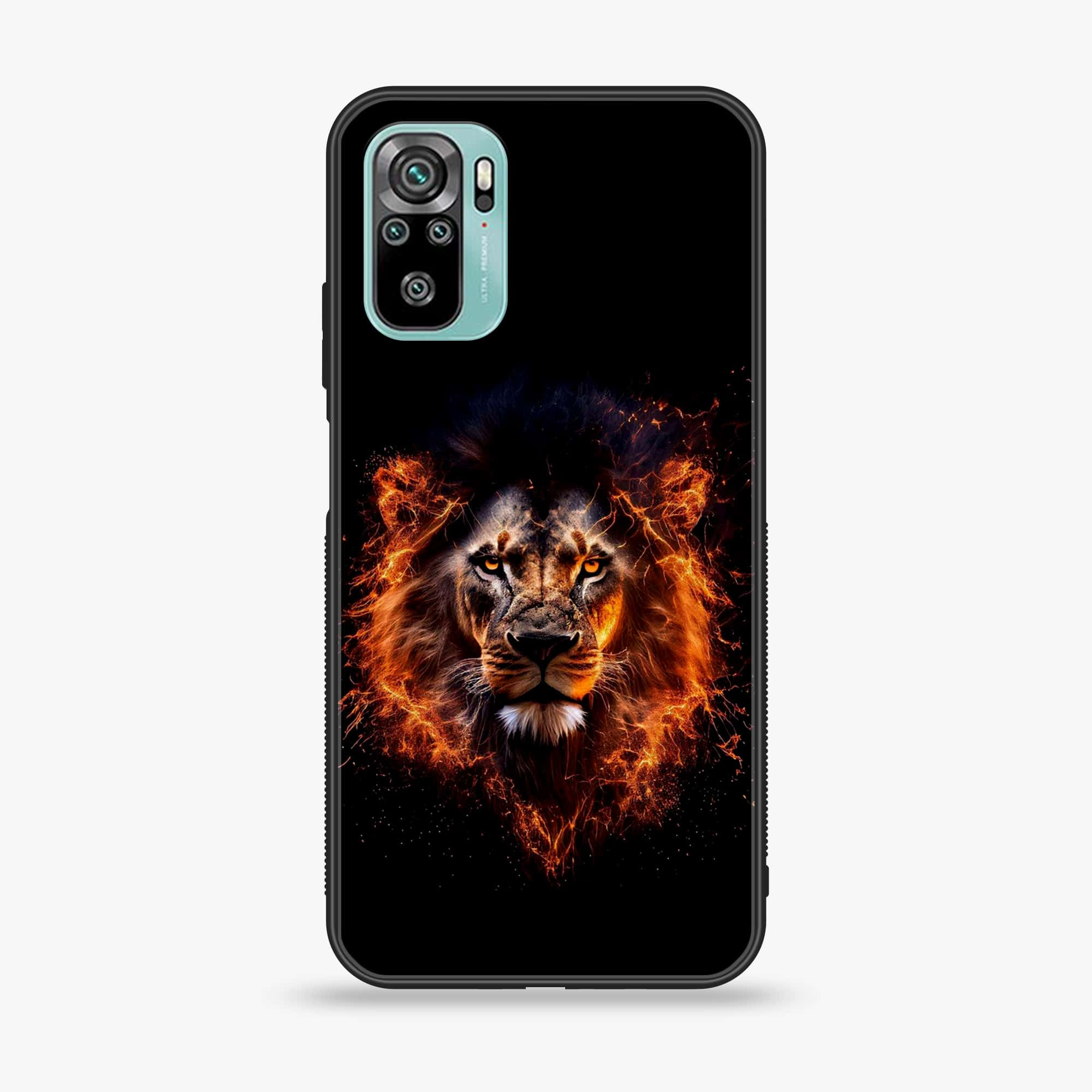 Xiaomi Redmi Note 10 - Tiger 2.0 Series - Premium Printed Glass soft Bumper shock Proof Case