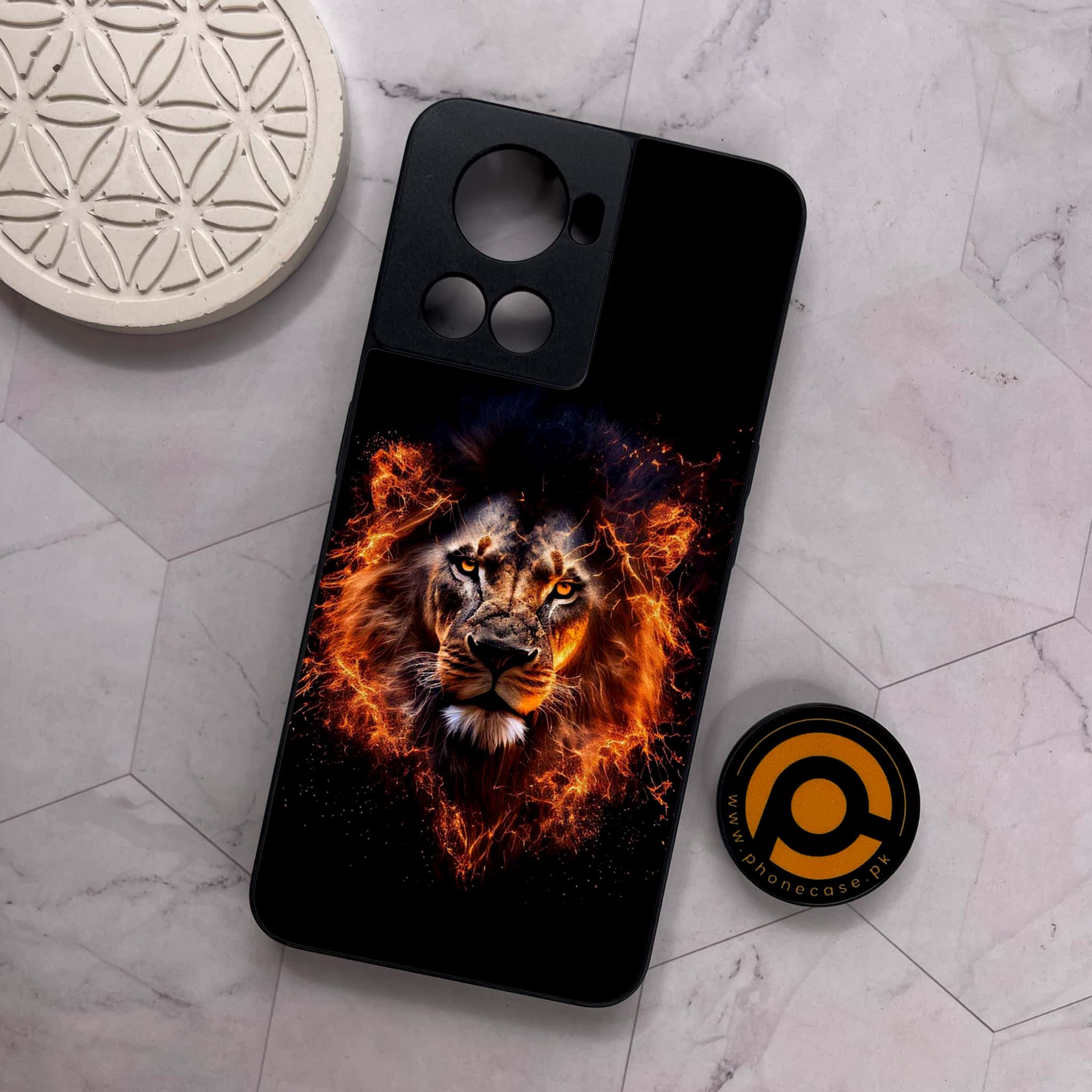 OnePlus 10R -  Tiger 2.0 Series - Premium Metal Printed soft Bumper shock Proof Case