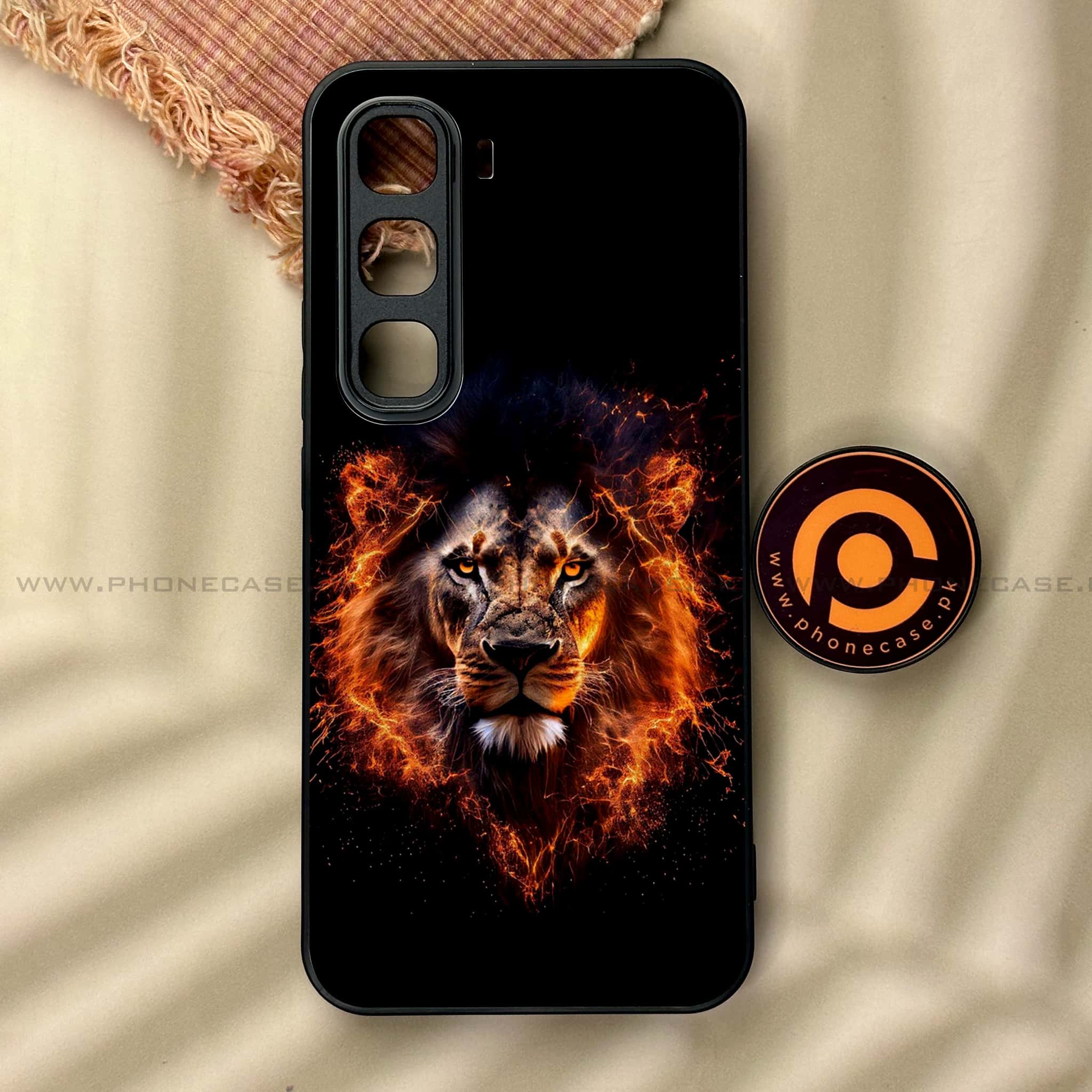 Infinix Hot 60 Pro - Tiger 2.0 Series - Premium Metal Printed soft Bumper shock Proof Case