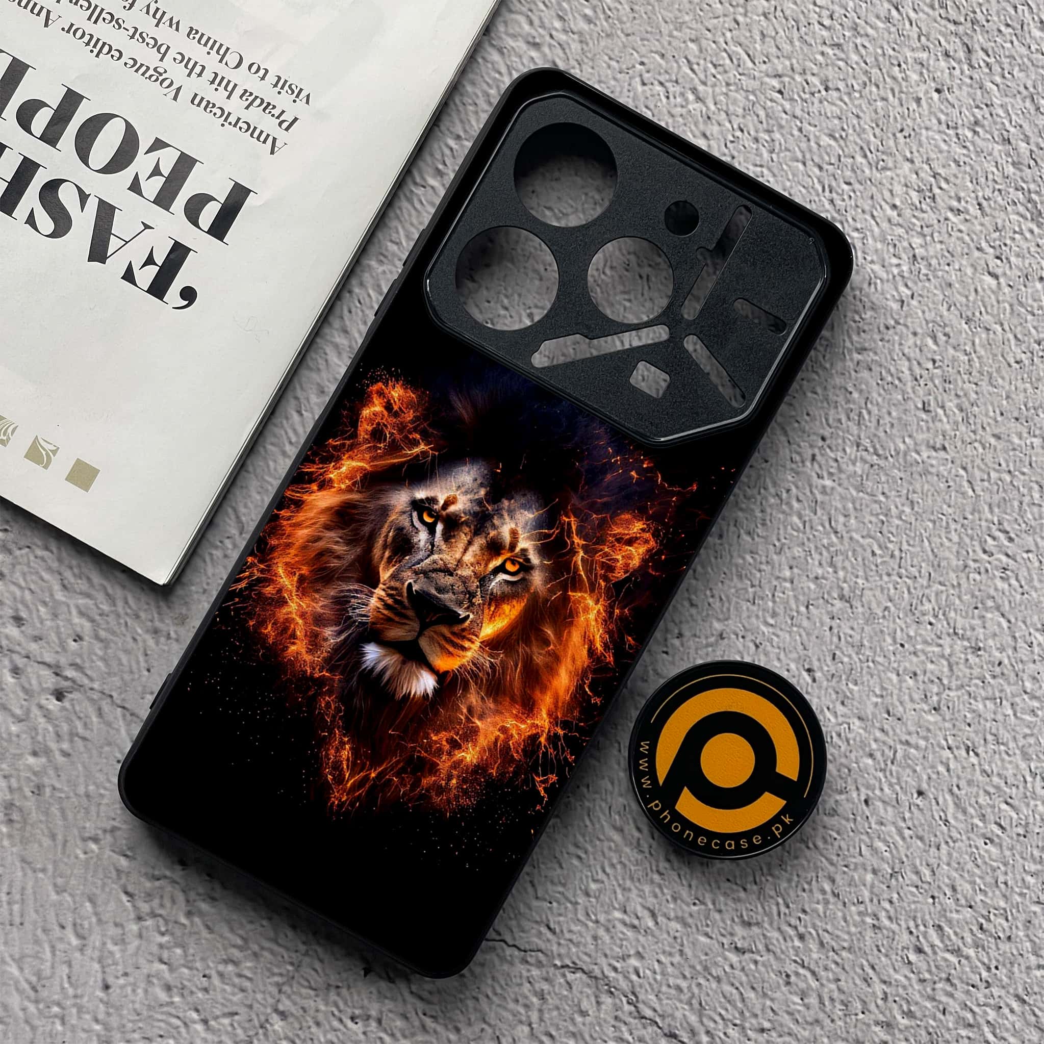 Tecno Pova 6 Neo - Tiger 2.0 Series - Premium Metal  Printed soft Bumper shock Proof Case