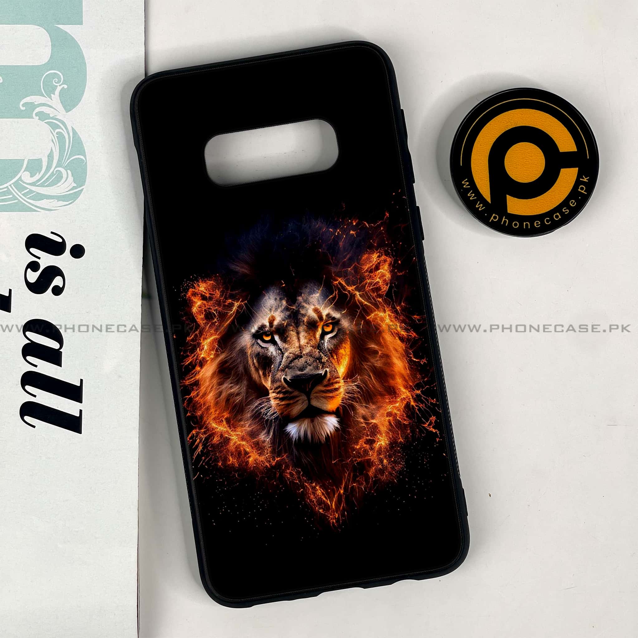 Galaxy S10e - Tiger 2.0 Series - Premium Printed Glass soft Bumper shock Proof Case