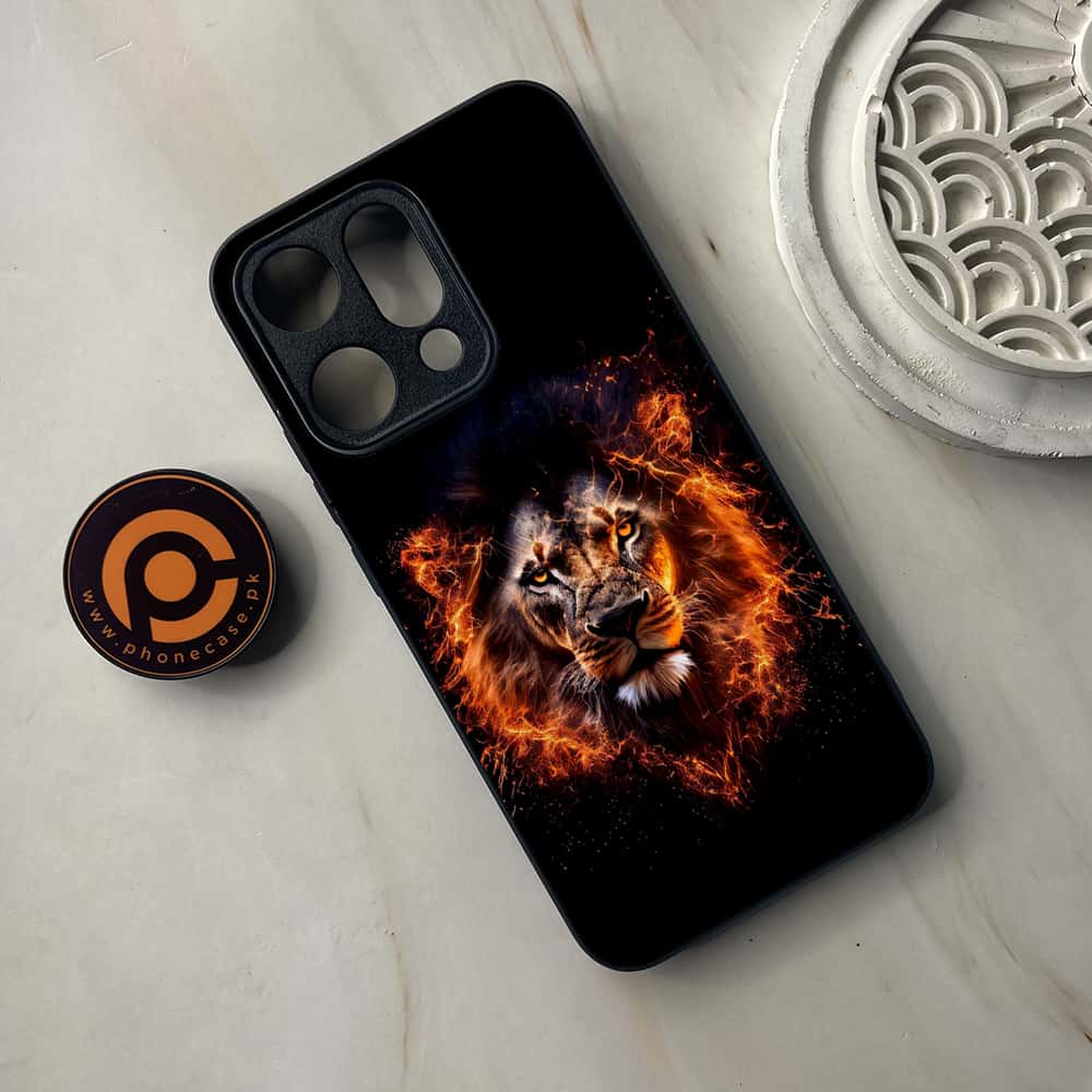 Oppo Reno 14 5G - Tiger 2.0 Series - Premium Metal Printed soft Bumper shock Proof Case