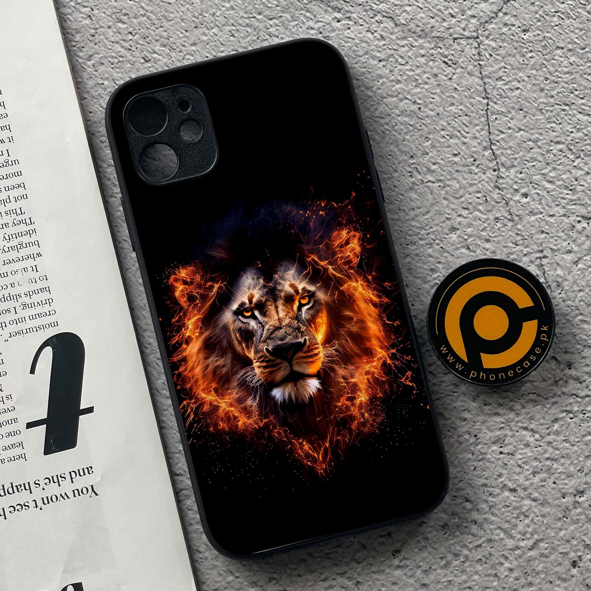 iPhone 11 Tiger Series 2.0 Premium Printed Glass soft Bumper shock Proof Case