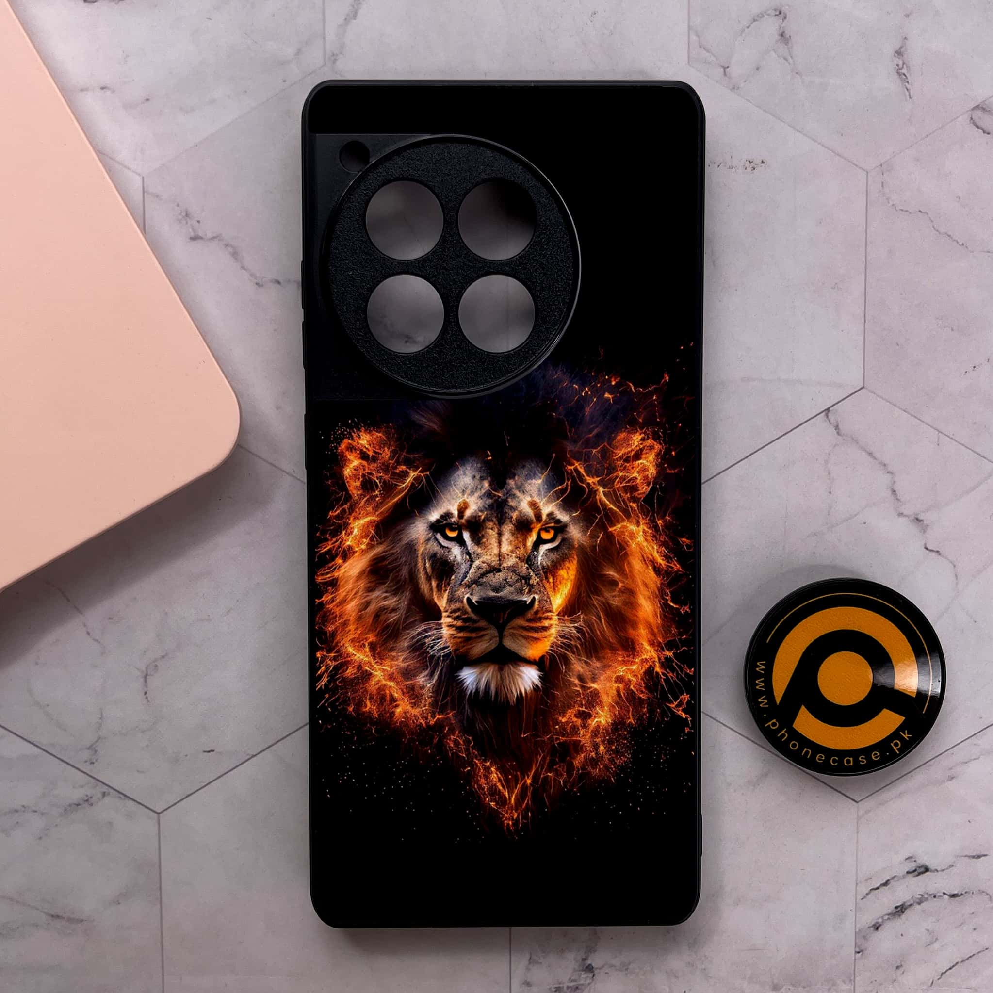 OnePlus 12R - Tiger 2.0 Series - Premium Metal Printed soft Bumper shock Proof Case