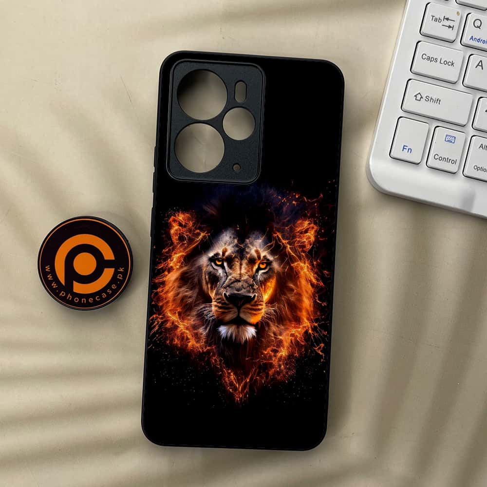 Realme 14 5G - Tiger 2.0 Series - Premium Metal Printed soft Bumper Shock Proof Case