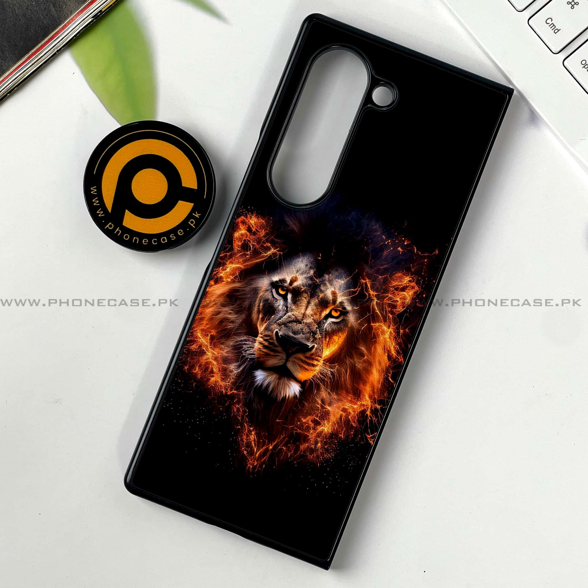 Samsung Galaxy Z Fold 6 - Tiger 2.0 Series - Premium Printed Metal soft Bumper shock Proof Case