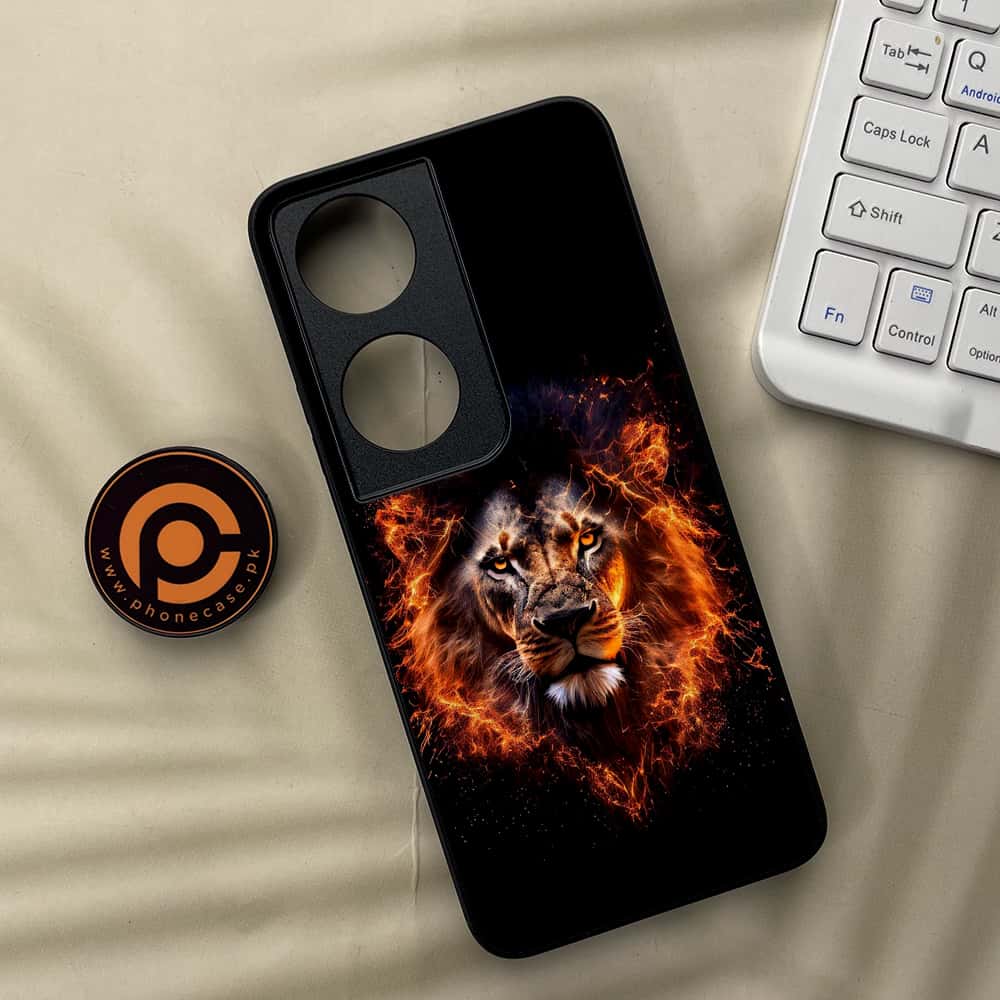 Honor X7b - Tiger 2.0 Series - Premium Metal  Printed soft Bumper shock Proof Case