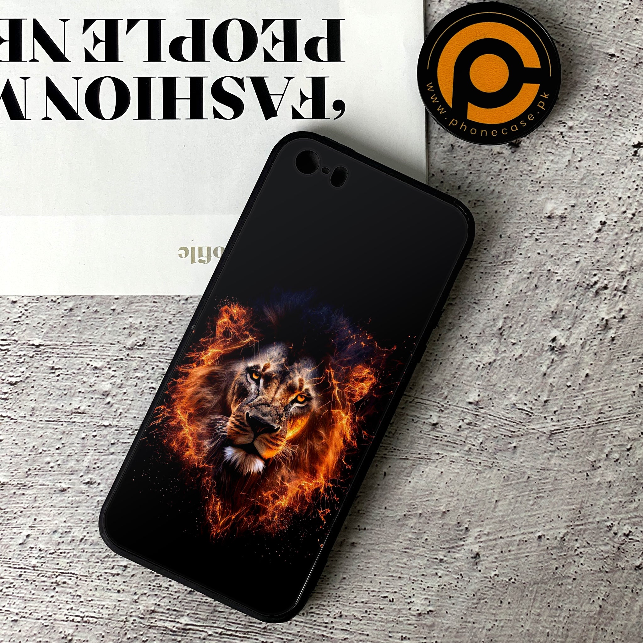 iPhone 5/5c/5s - Tiger 2.0 Series - Premium Printed Glass soft Bumper shock Proof Case