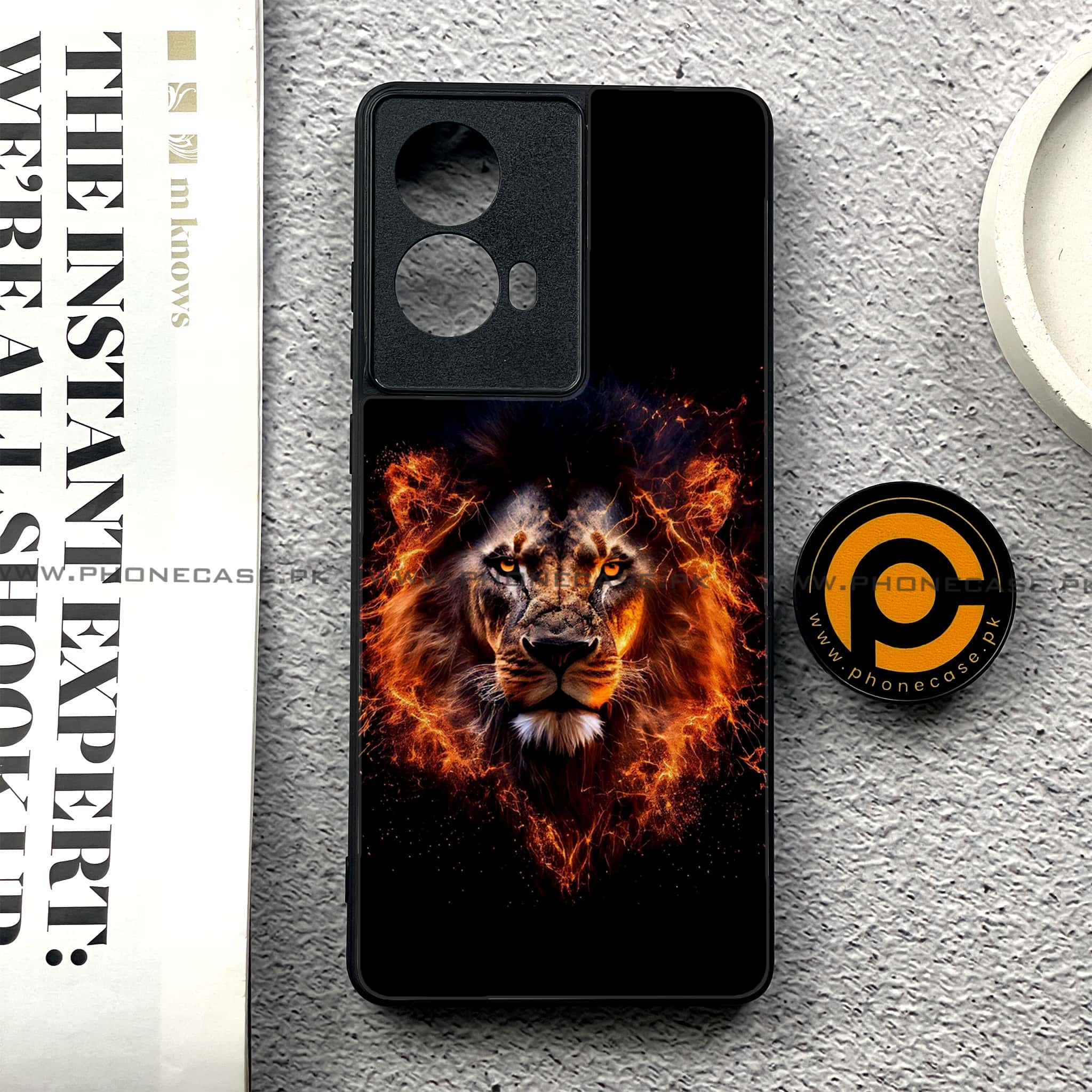 Moto G85 - Tiger 2.0 Series - Premium Printed Glass soft Bumper shock Proof Case