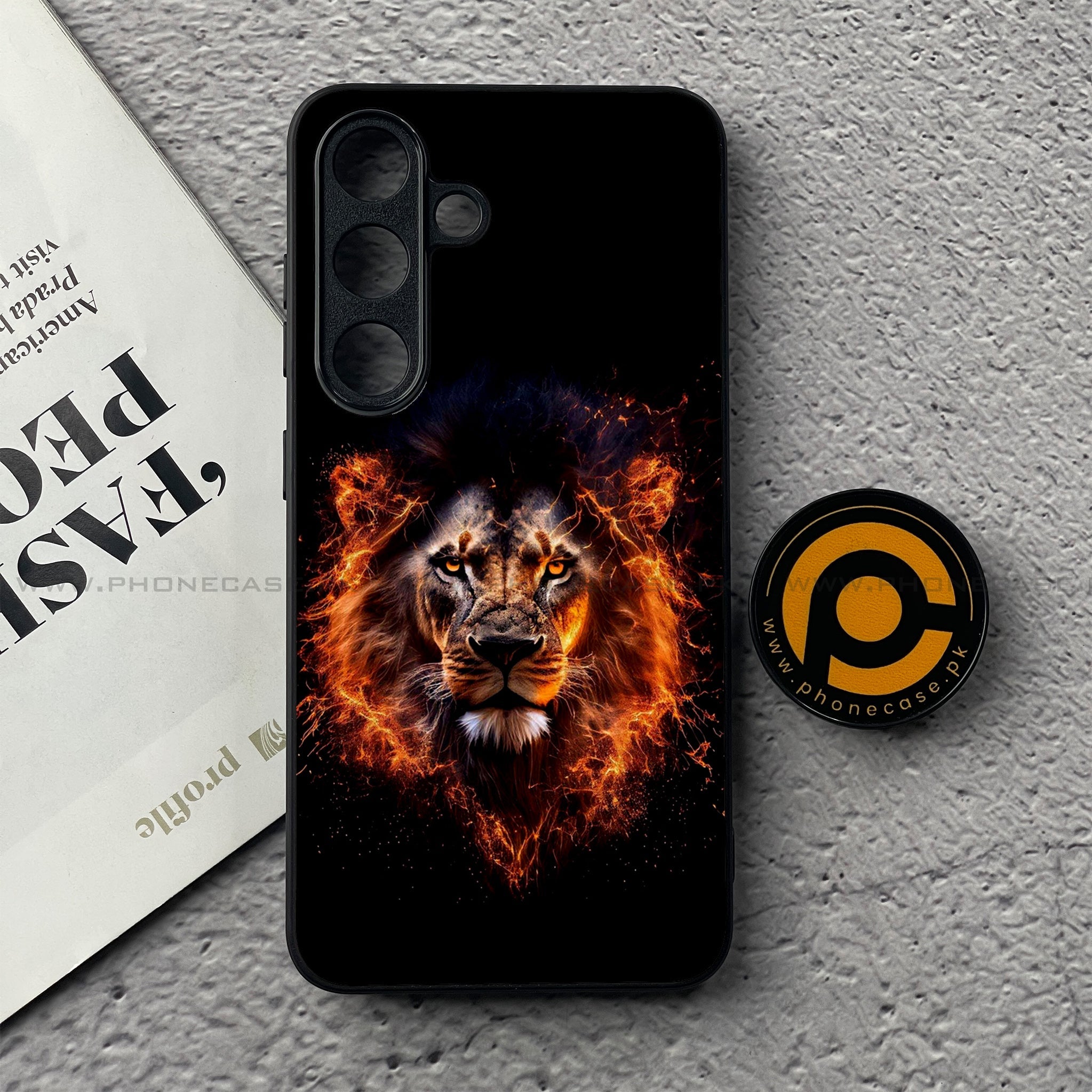 Samsung Galaxy S25 FE - Tiger 2.0 Series - Premium Metal Printed soft Bumper shock Proof Case