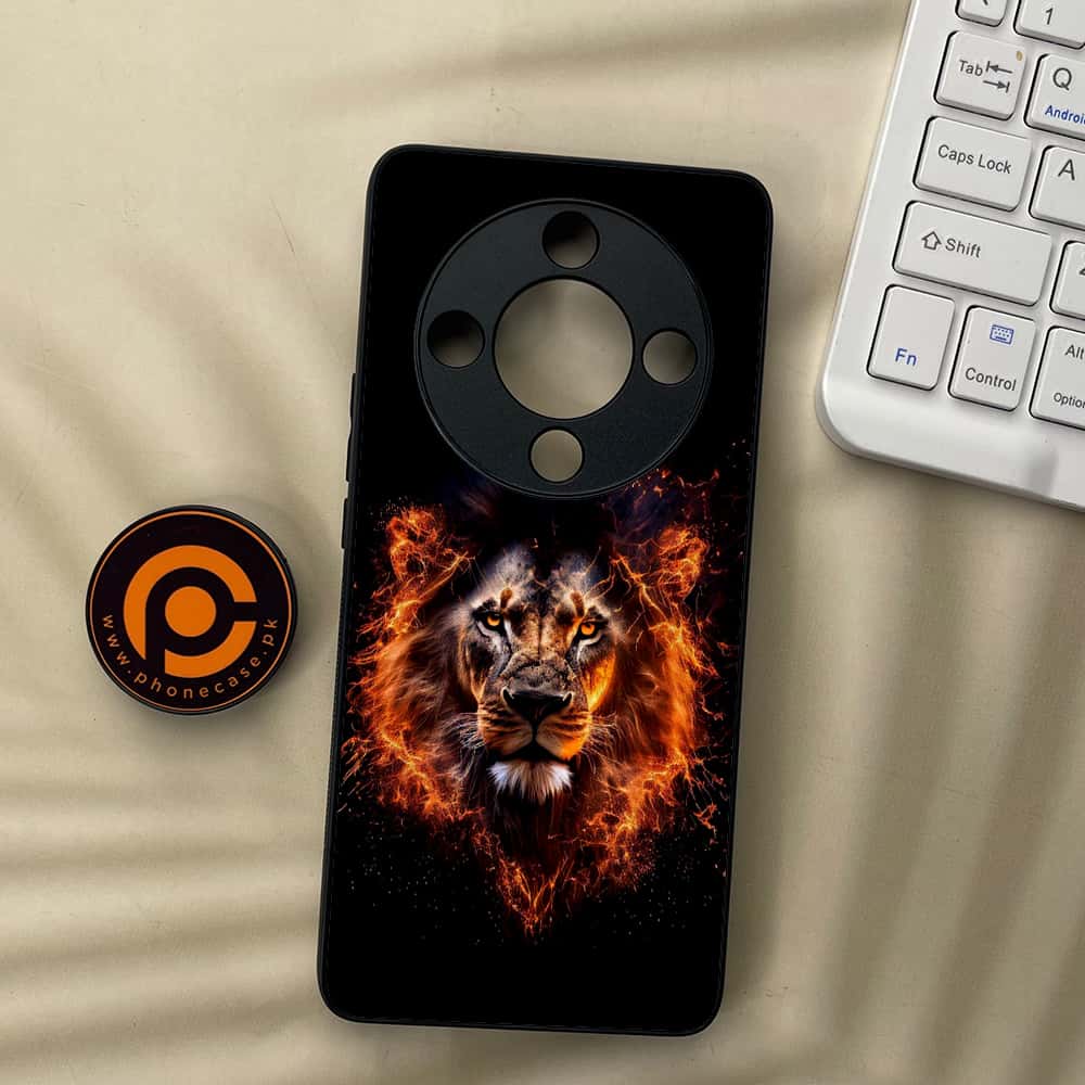 HONOR X9b 5G - Tiger 2.0 Series - Premium Metal  Printed soft Bumper shock Proof Case
