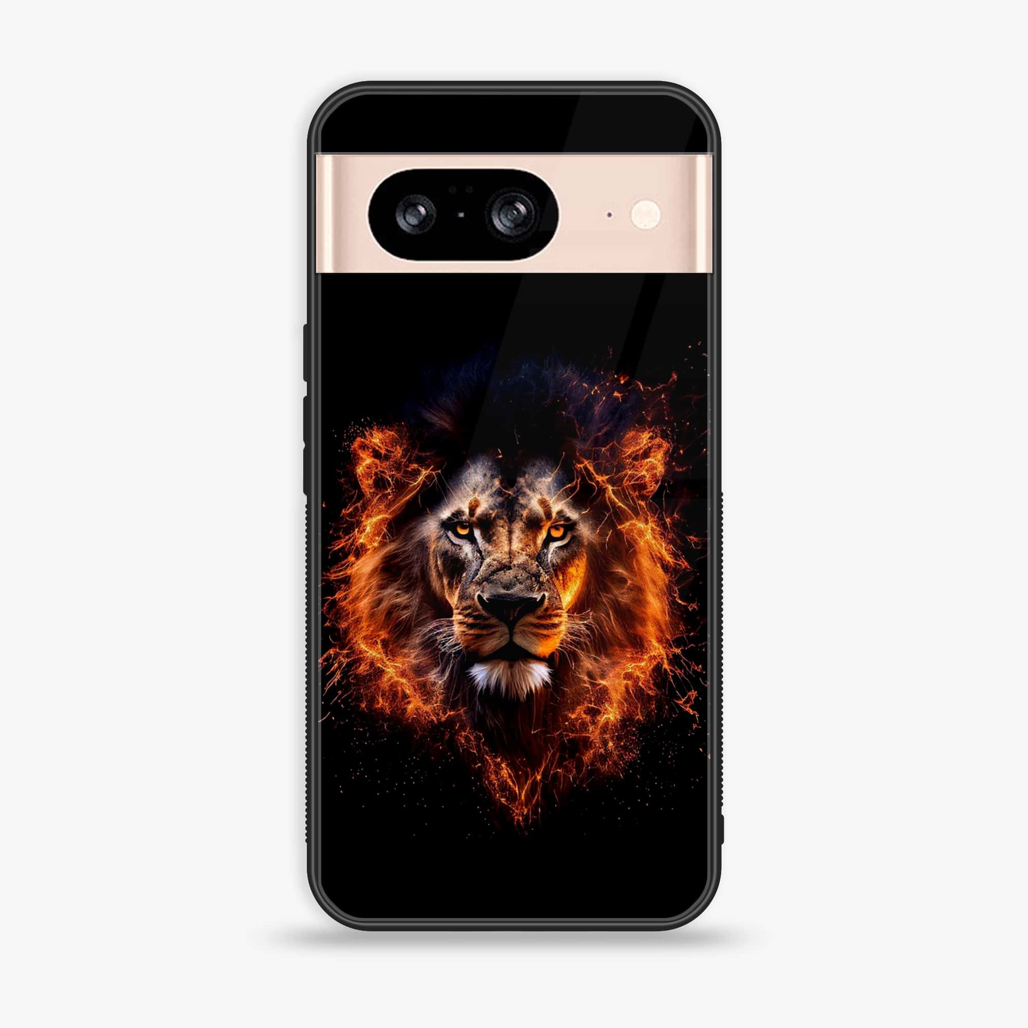 Google Pixel 8 - Tiger 2.0 Series - Premium Metal Printed soft Bumper Shock Proof Case