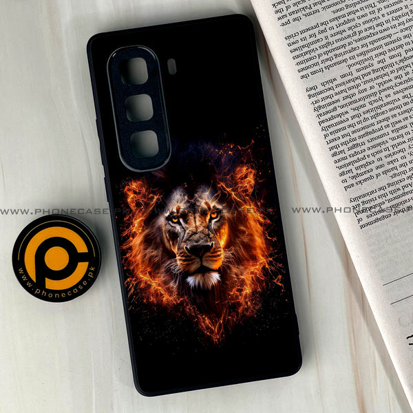 Infinix Hot 50 Pro Plus - Tiger 2.0 Design 7  - Premium Printed Glass soft Bumper shock Proof Case CS-24562