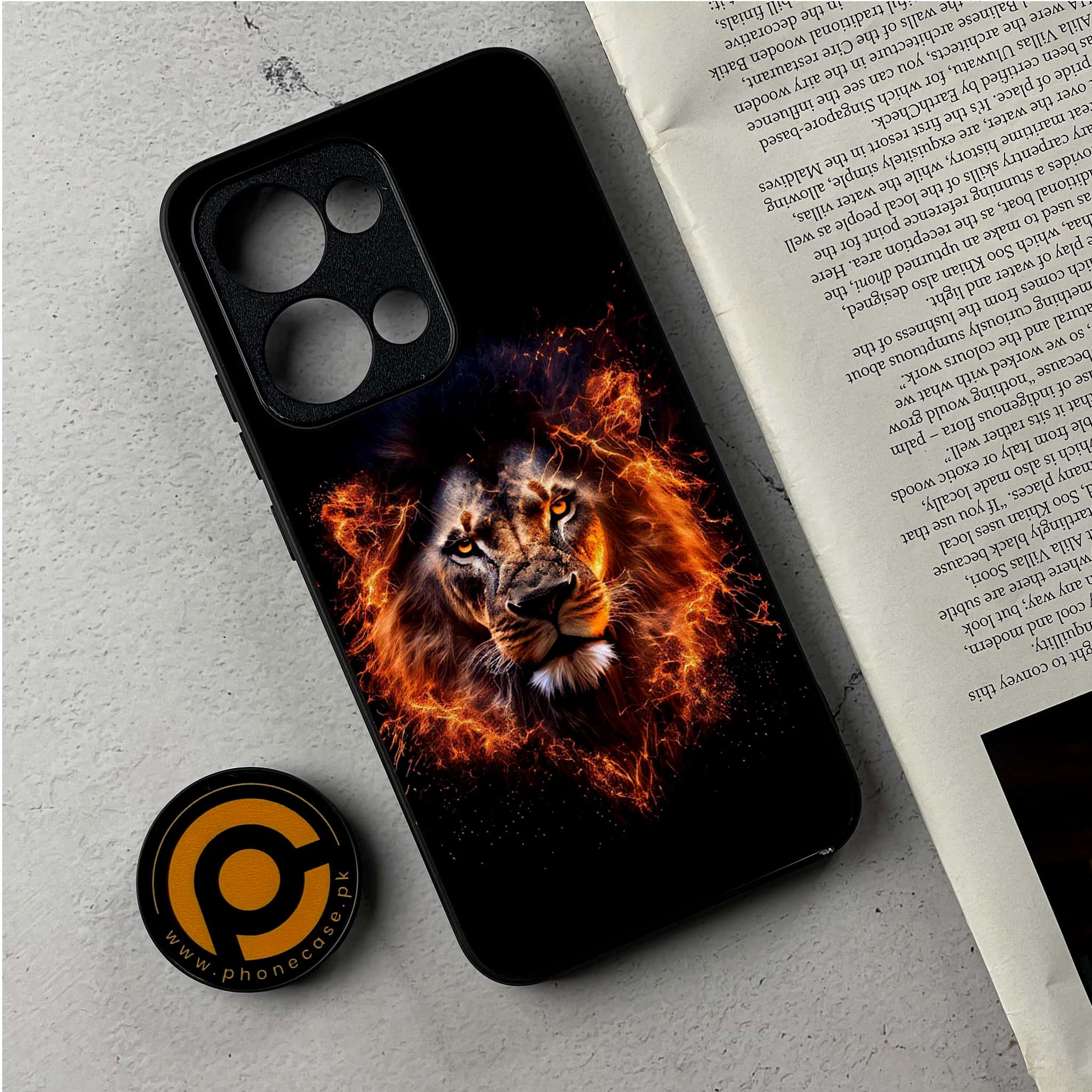 Oppo Reno 13 - Tiger 2.0 Series - Premium Metal Printed Soft Bumper Shockproof Case