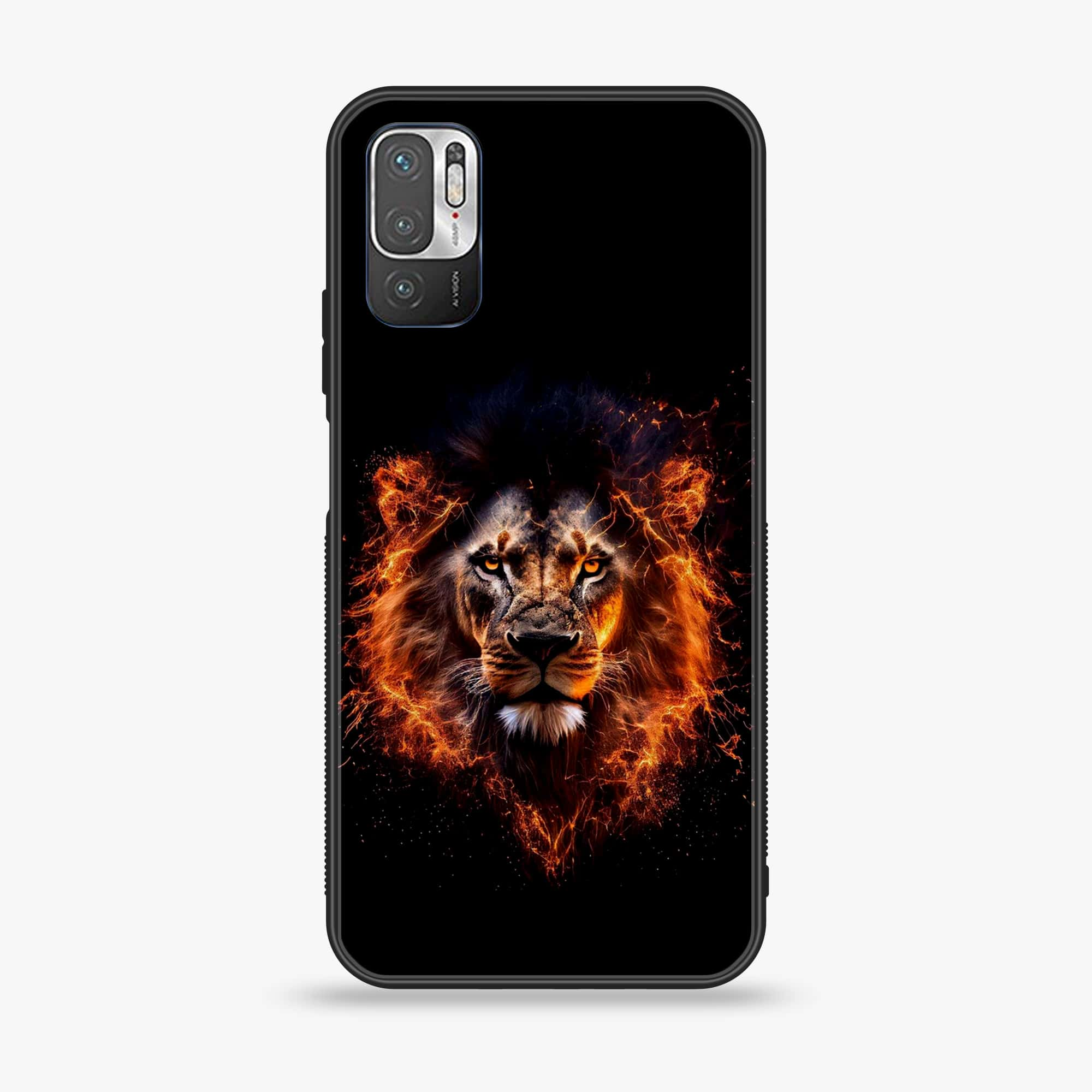 Xiaomi Redmi Note 10 5G - Tiger 2.0 Series - Premium Printed Glass soft Bumper shock Proof Case