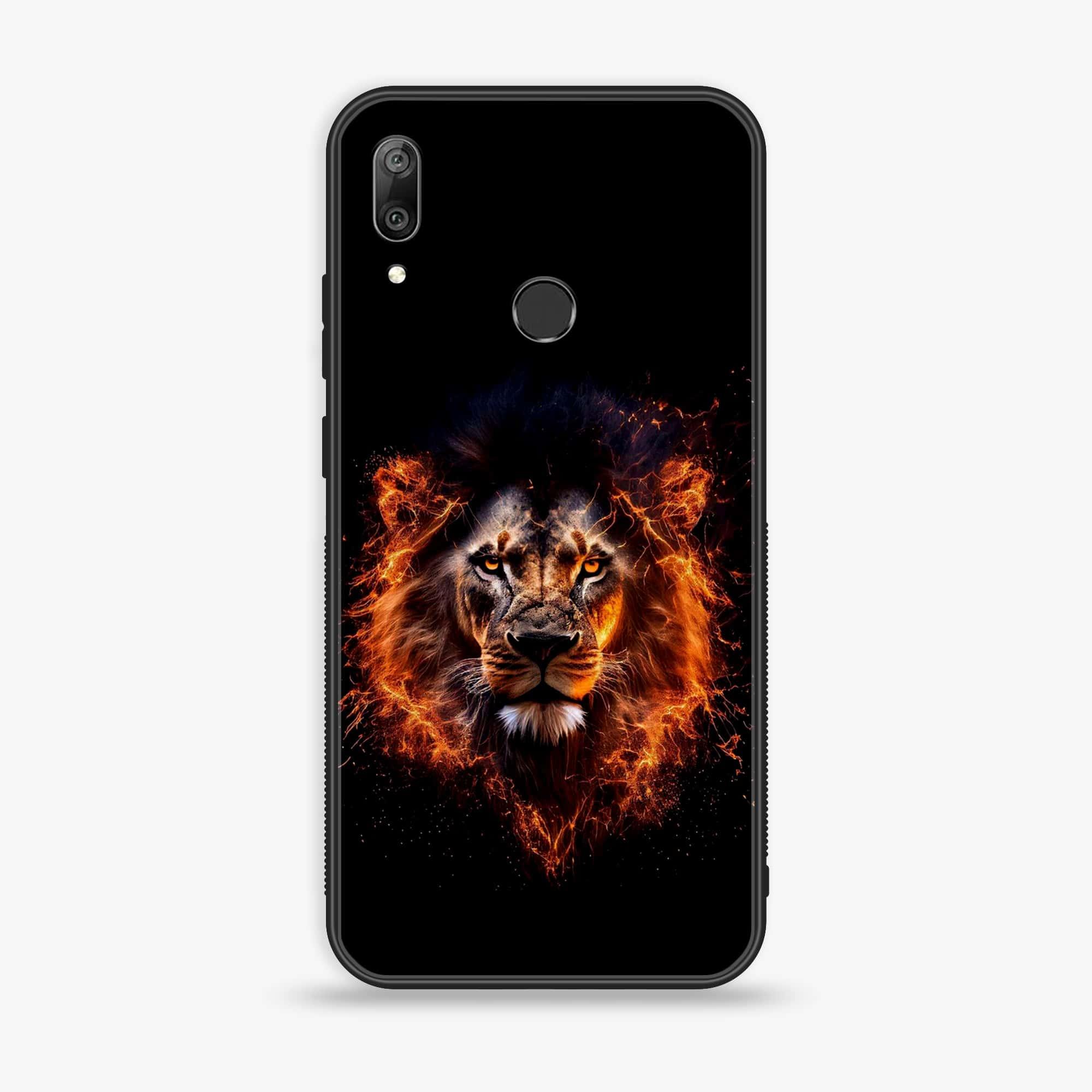 Huawei Y7 Prime (2019) - Tiger 2.0 Series - Premium Printed Glass soft Bumper shock Proof Case